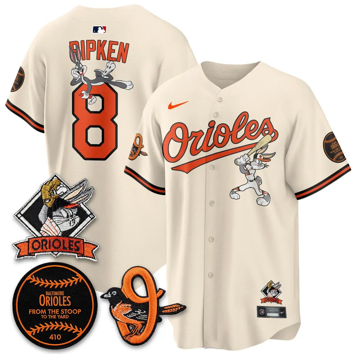 BAL x Bunny Vapor Premier Limited Jersey - Stitched by Baltimore Orioles