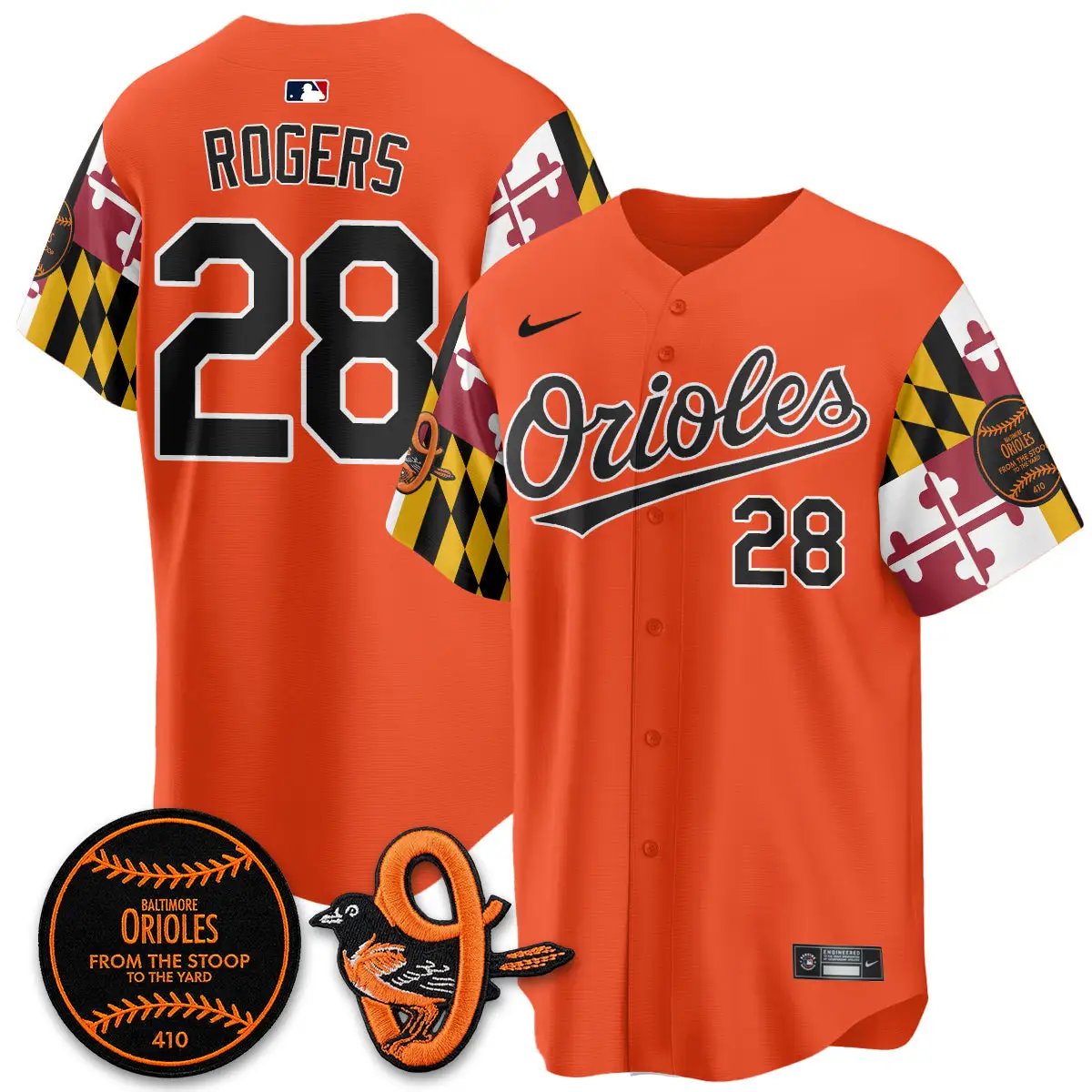 BAL 2026 x Maryland State Flag Vapor Jersey - All Stitched V2 by Baltimore Orioles