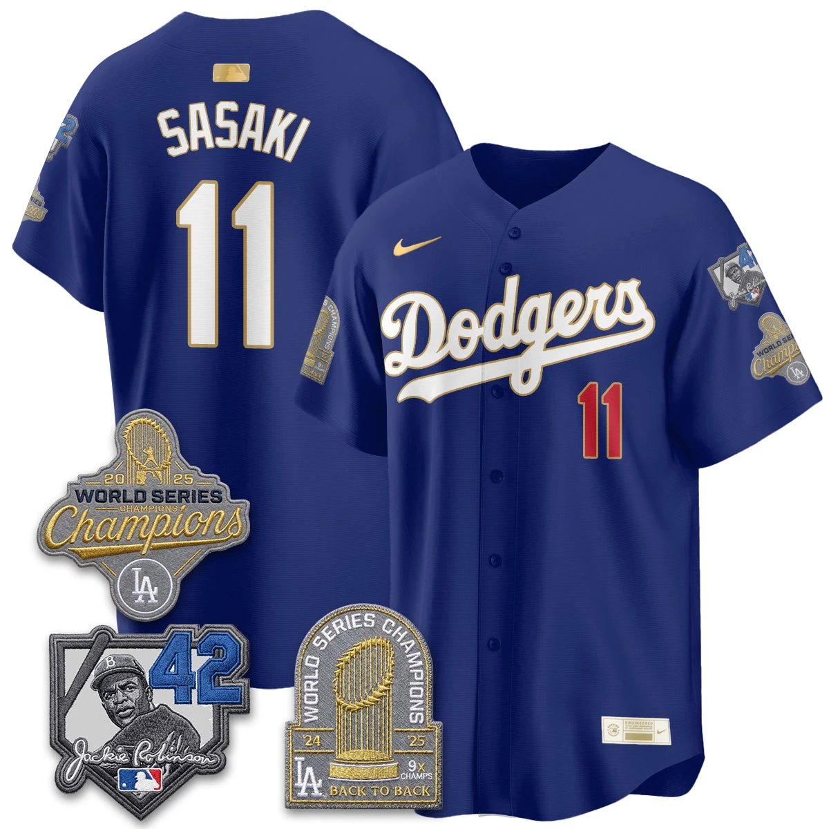 LAD 2026 Jackie Robinson New Era Vapor Limited Jersey - All Stitched by Los Angeles Dodgers