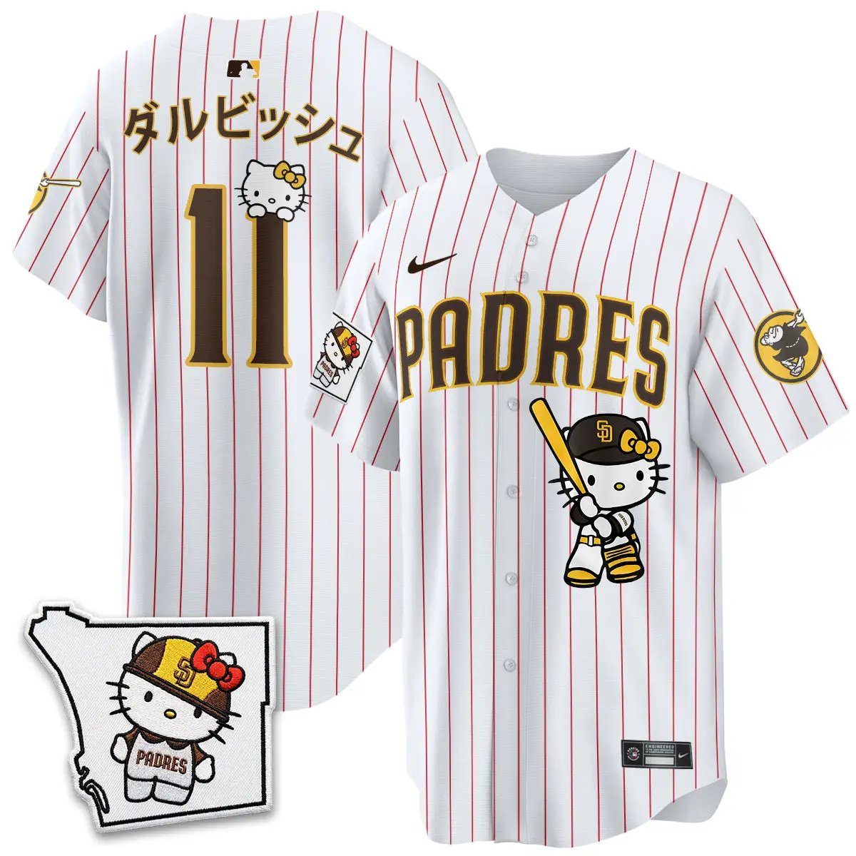 San Diego Padres x Meow KT Vapor Limited Jersey - All Stitched V2 by San Diego Padres