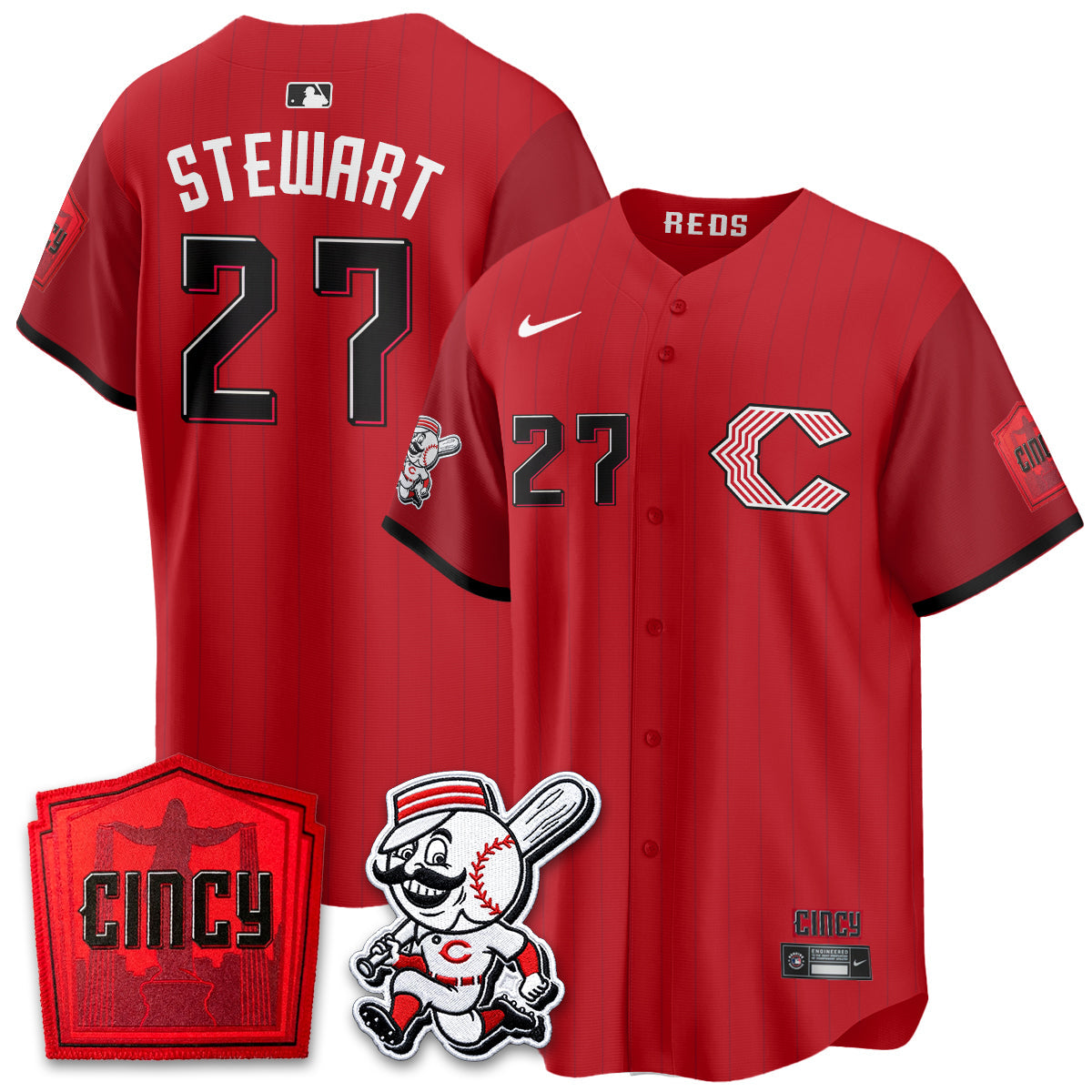 CIN 2026 City Connect Limited Premier Vapor Jersey - All Stitched by Cincinnati Reds