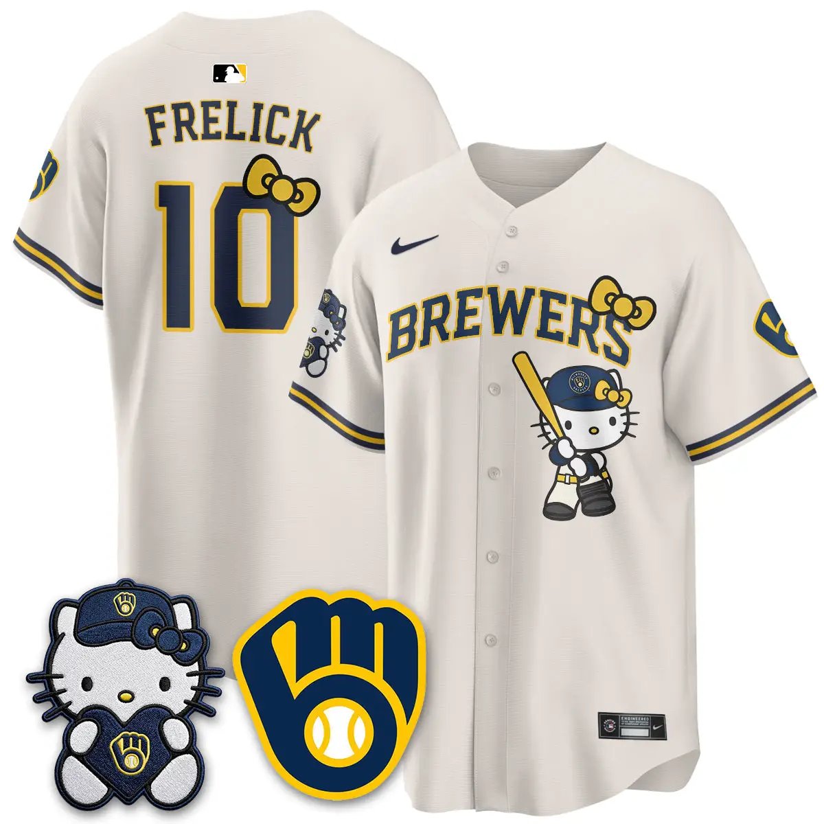 Milwaukee Brewers Meow KT Night Vapor Limited Jersey - All Stitched by Milwaukee Brewers