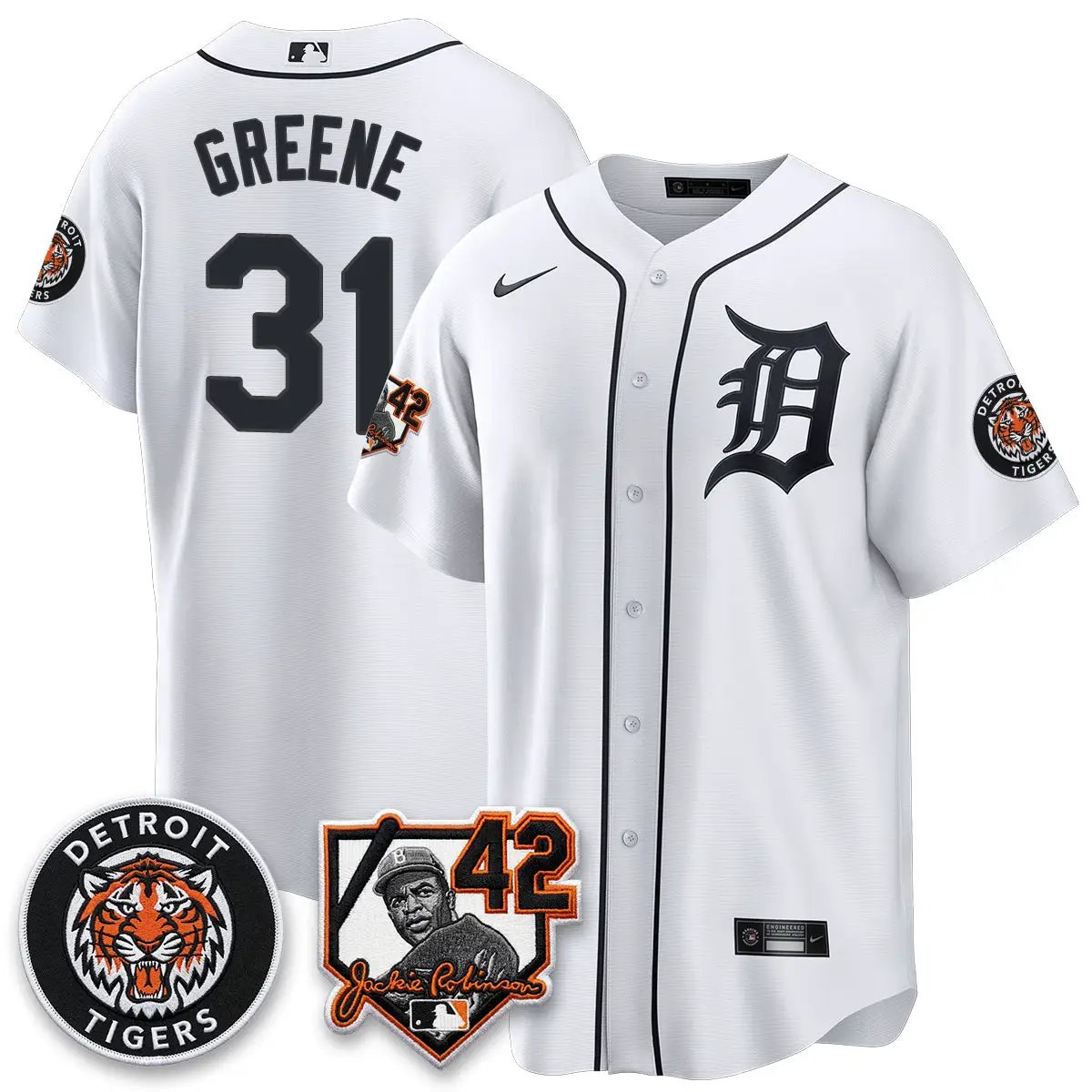 Detroit Tigers 2026 Jackie Robinson Day Vapor Limited Jersey - All Stitched by Detroit Tigers