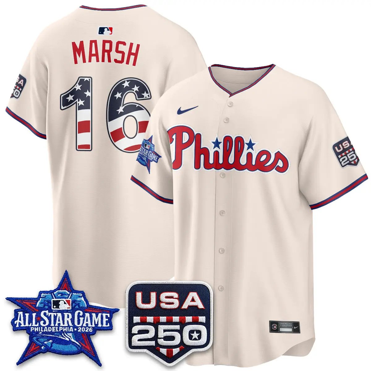 PHI 2026 All Star Edition Vapor Jersey - Stitched by Philadelphia Phillies