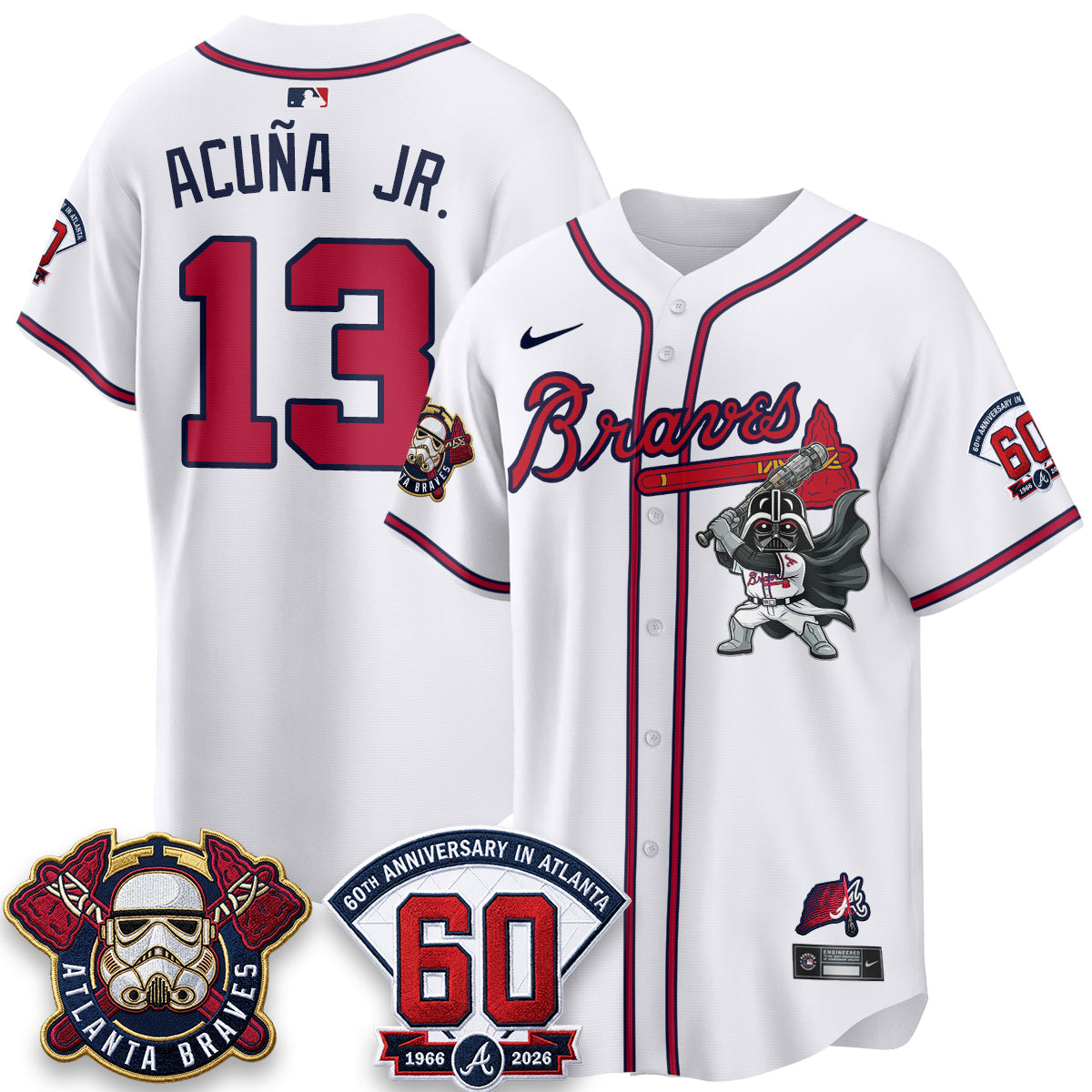 Atlanta Braves x SW Vapor Limited Jersey - Stitched by Atlanta Braves