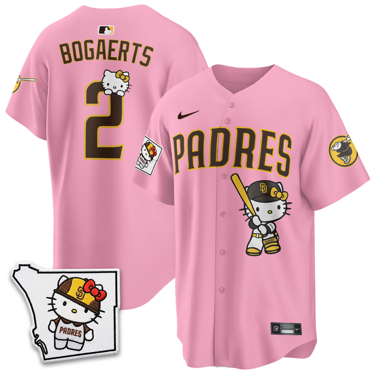 San Diego Padres x Meow KT Vapor Limited Jersey - All Stitched V2 by San Diego Padres