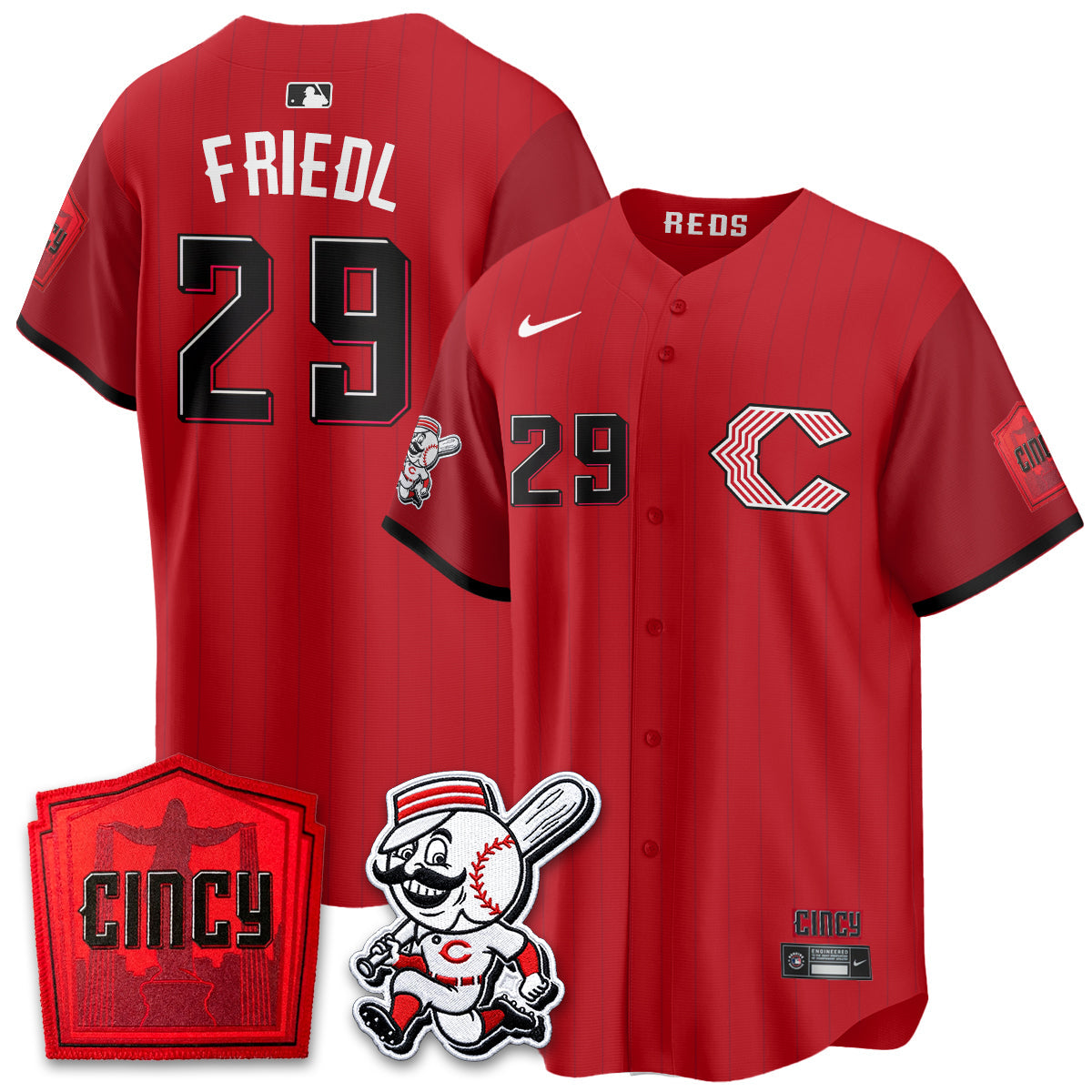 CIN 2026 City Connect Limited Premier Vapor Jersey - All Stitched by Cincinnati Reds
