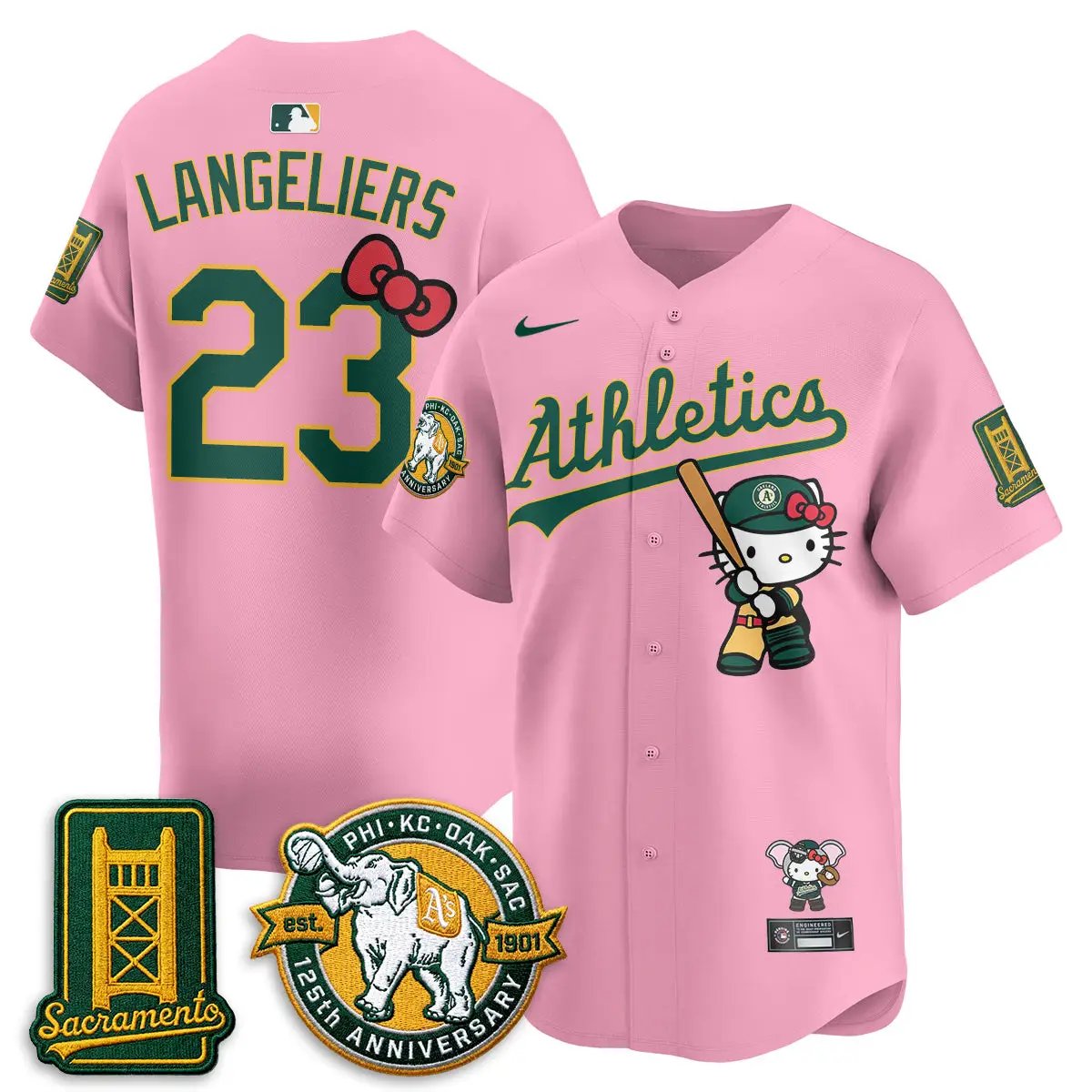 Oakland Athletics x Meow KT 2026 Vapor Limited Jersey - Stitched by Oakland Athletics