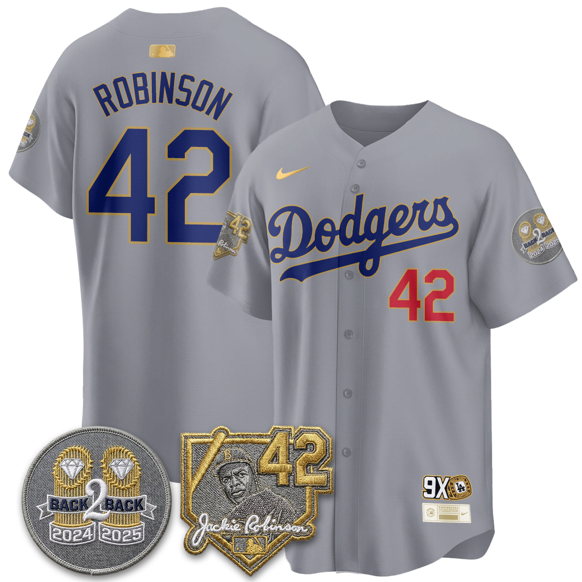 Los Angeles Dodgers - 2026 Jackie Robinson Day Vapor Limited Jersey - All Stitched by Los Angeles Dodgers