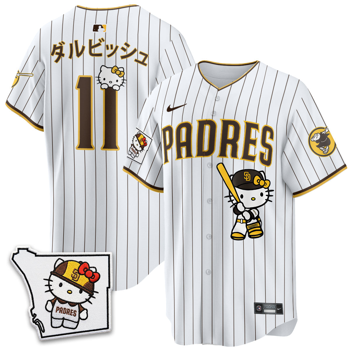 San Diego Padres x Meow KT Vapor Limited Jersey - All Stitched V2 by San Diego Padres