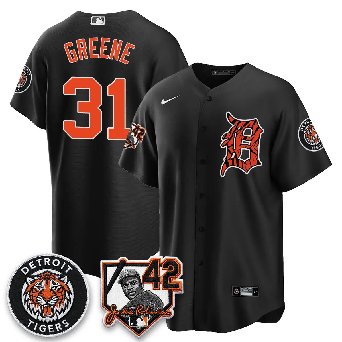 Detroit Tigers 2026 Jackie Robinson Day Vapor Limited Jersey - All Stitched by Detroit Tigers