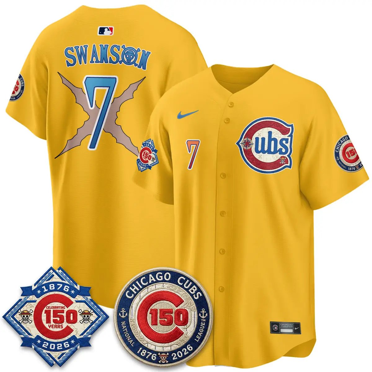 CHC x Japanese Cartoon Limited Jersey - Stitched by Chicago Cubs