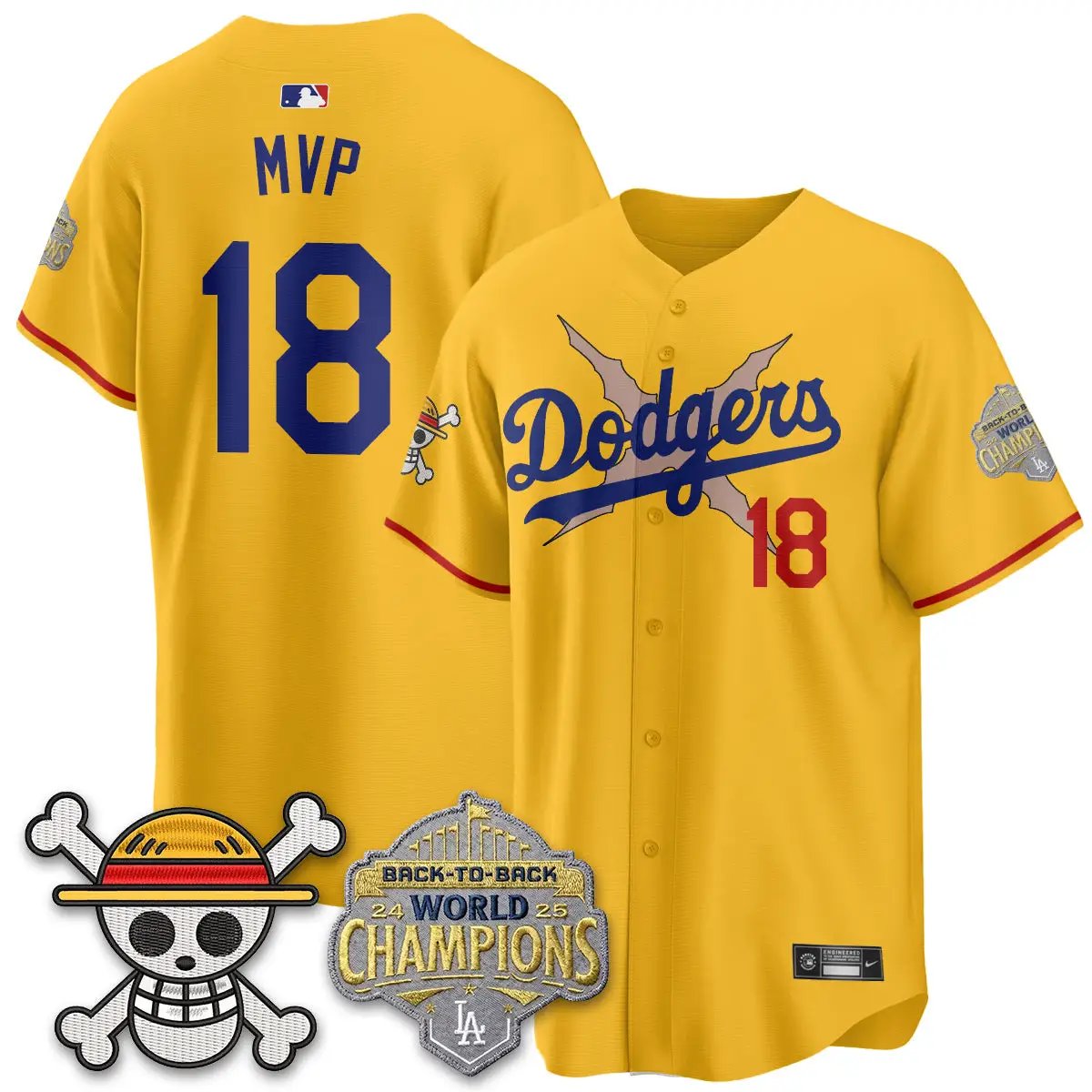 LAD x OP Vapor Jersey -All Stitched V2 by Los Angeles Dodgers