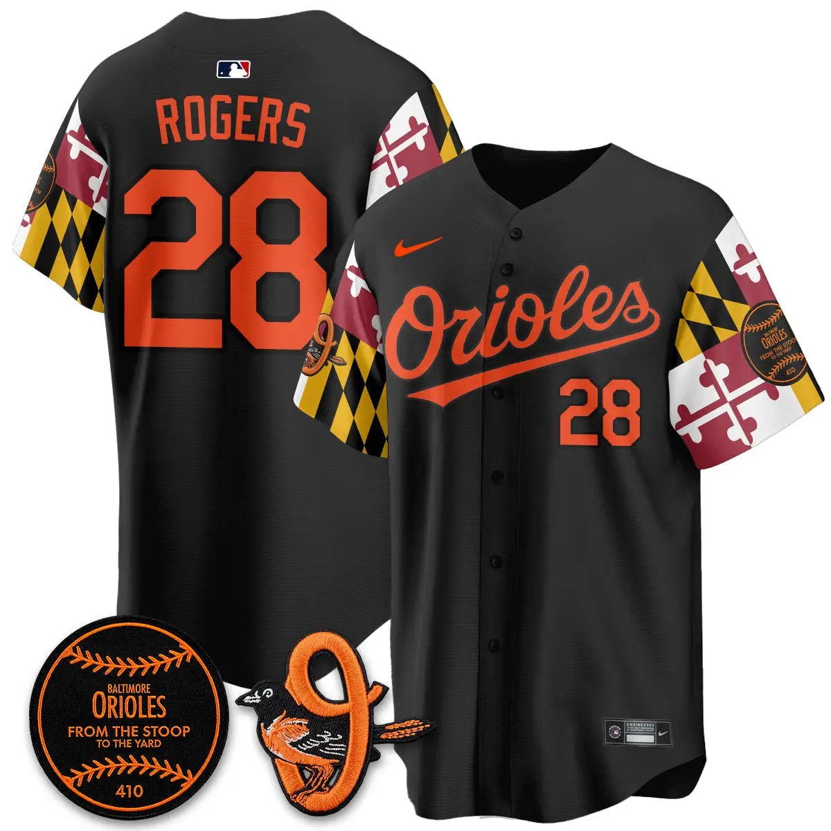 BAL 2026 x Maryland State Flag Vapor Jersey - All Stitched V2 by Baltimore Orioles