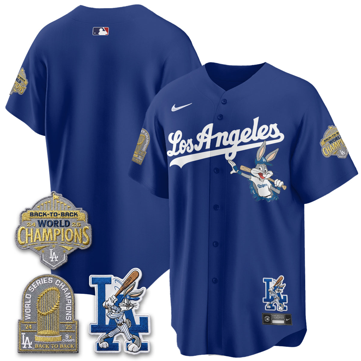 LAD Bunny Vapor Limited Jersey - All Stitched by Los Angeles Dodgers