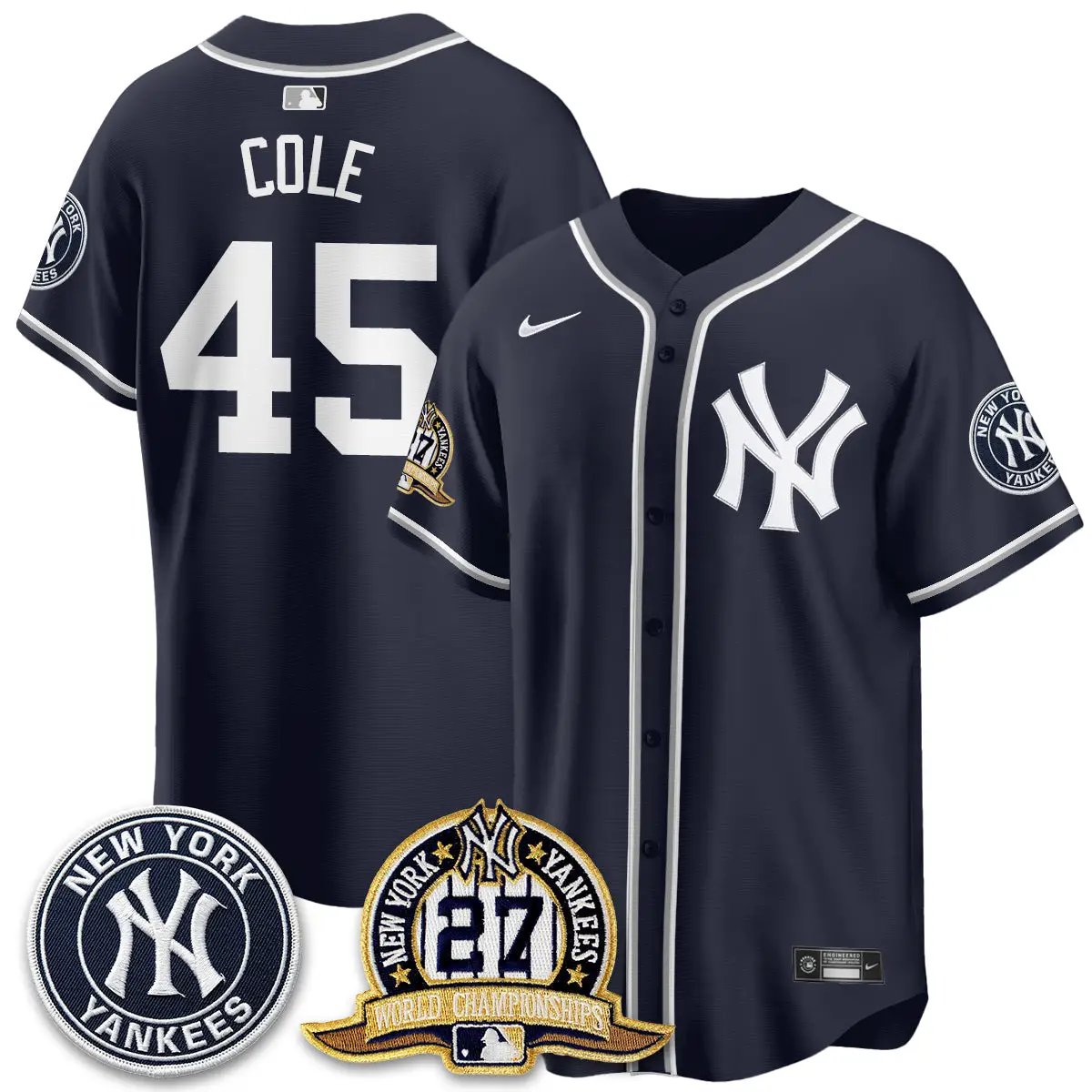 New York Yankees 2026 Black Out Style Vapor Limited Jersey - All Stitched by New York Yankees