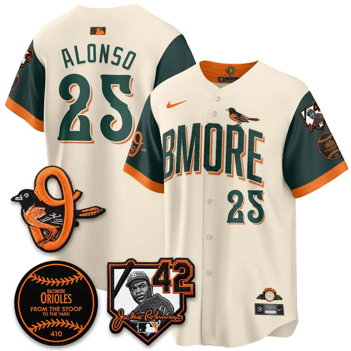 Baltimore Orioles 2026 Jackie Robinson Day Vapor Limited Jersey - All Stitched by Baltimore Orioles