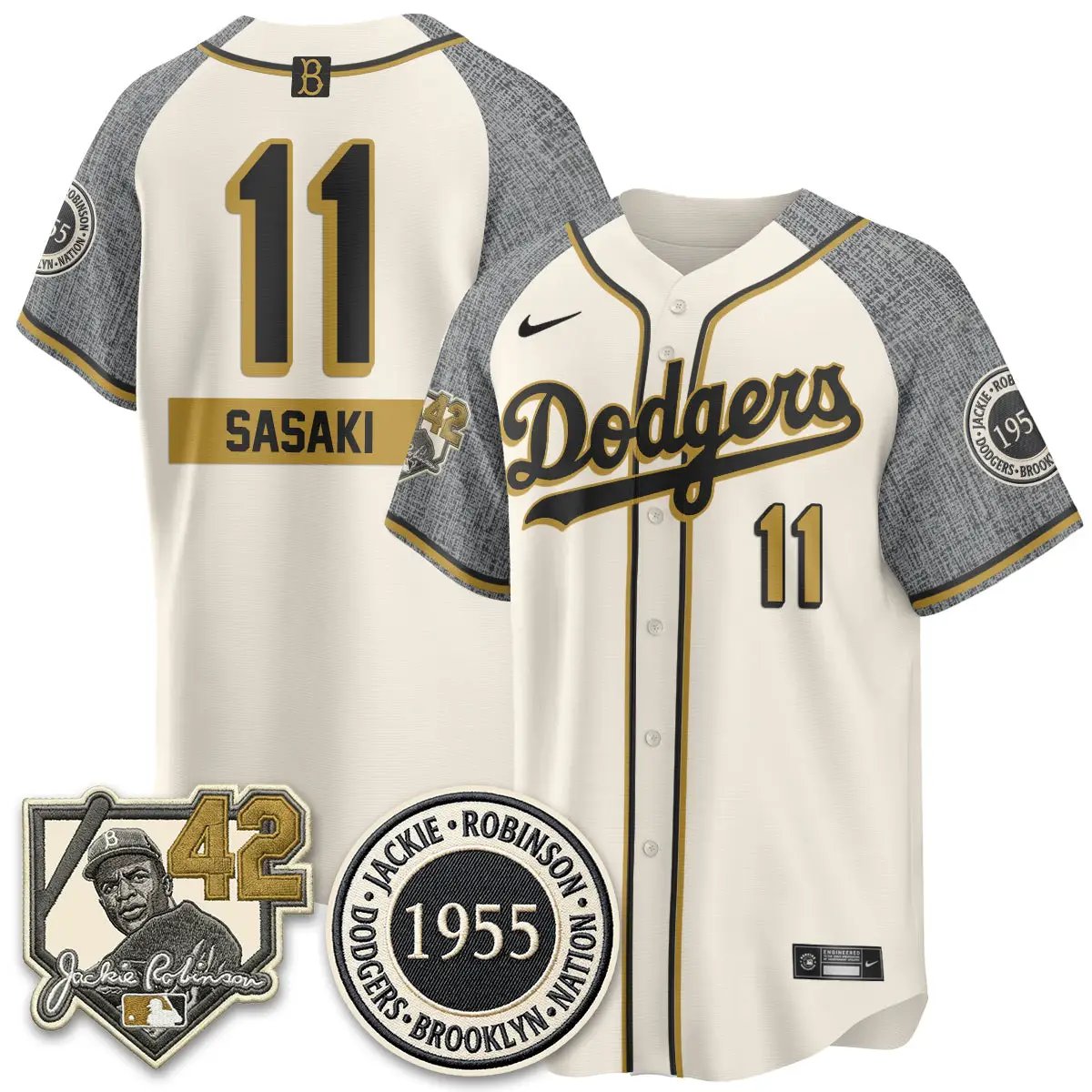 LAD 2026 New Era Jackie Robinson Vapor Limited Jersey - All Stitched by Los Angeles Dodgers
