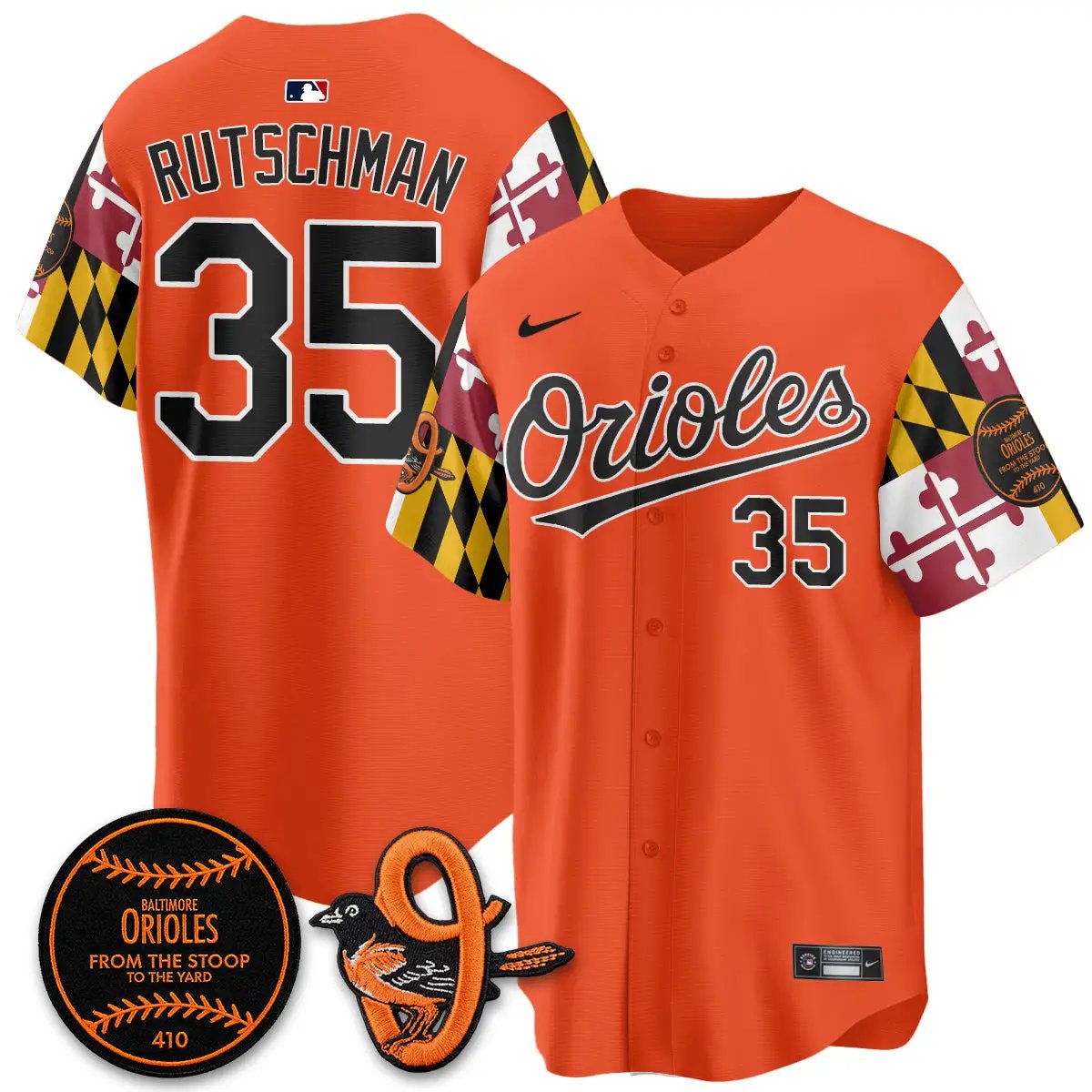 BAL 2026 x Maryland State Flag Vapor Jersey - All Stitched V2 by Baltimore Orioles