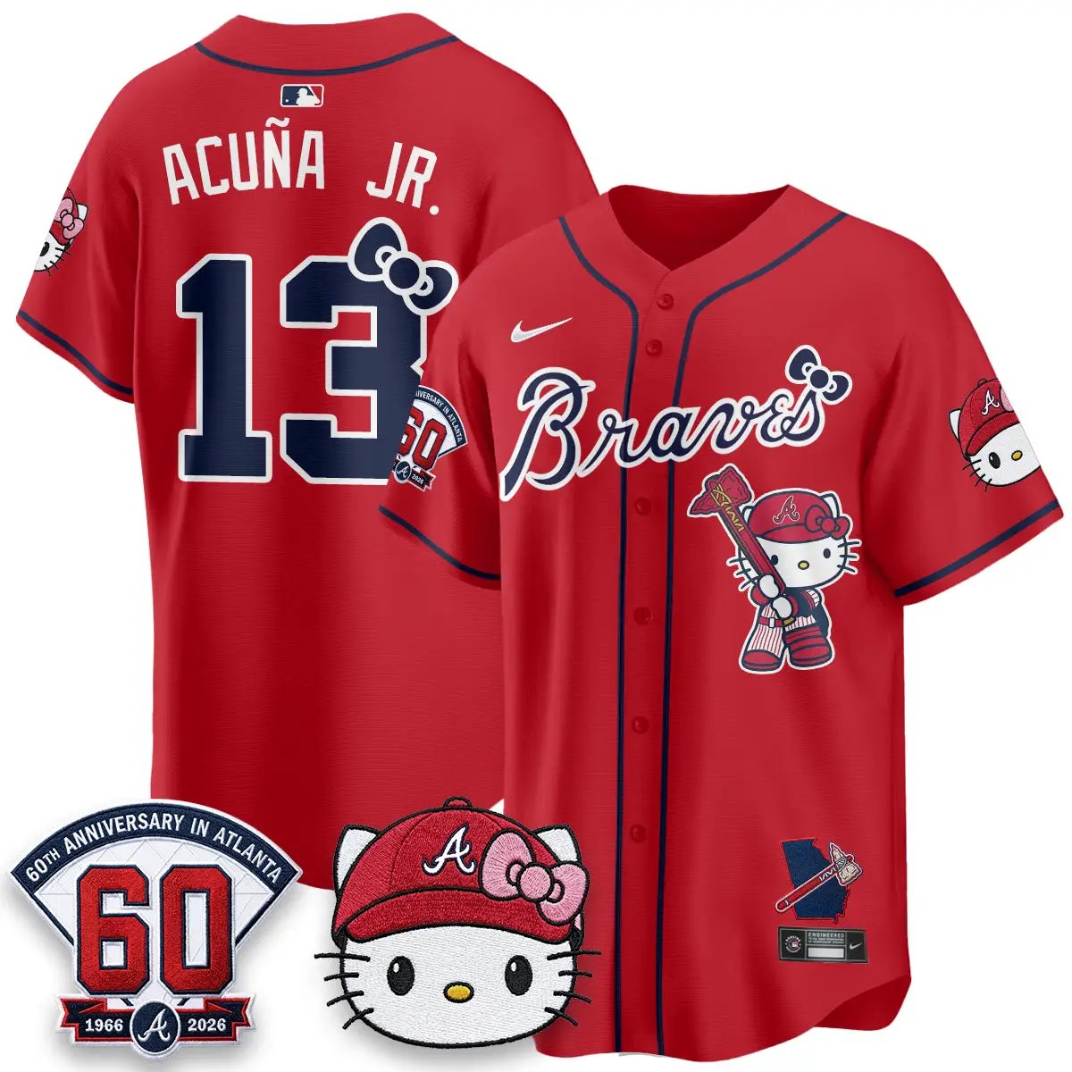 Atlanta Braves x Meow KT 2026 Vapor Limited Jersey - All Stitched by Atlanta Braves