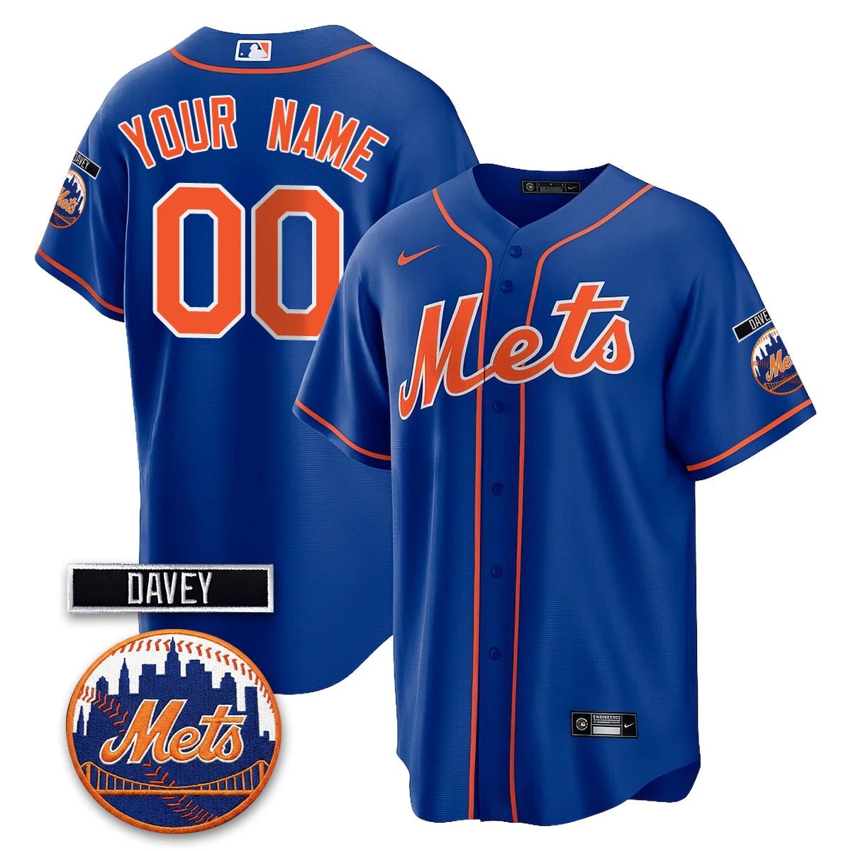 NYM 2026 Davey Johnson Memorial Vapor Custom Limited Jersey - All Stitched by New York Mets