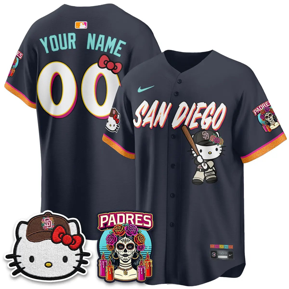 SD 2026 City Connect x Meow KT Vapor Limited Custom Jersey - All Stitched by San Diego Padres