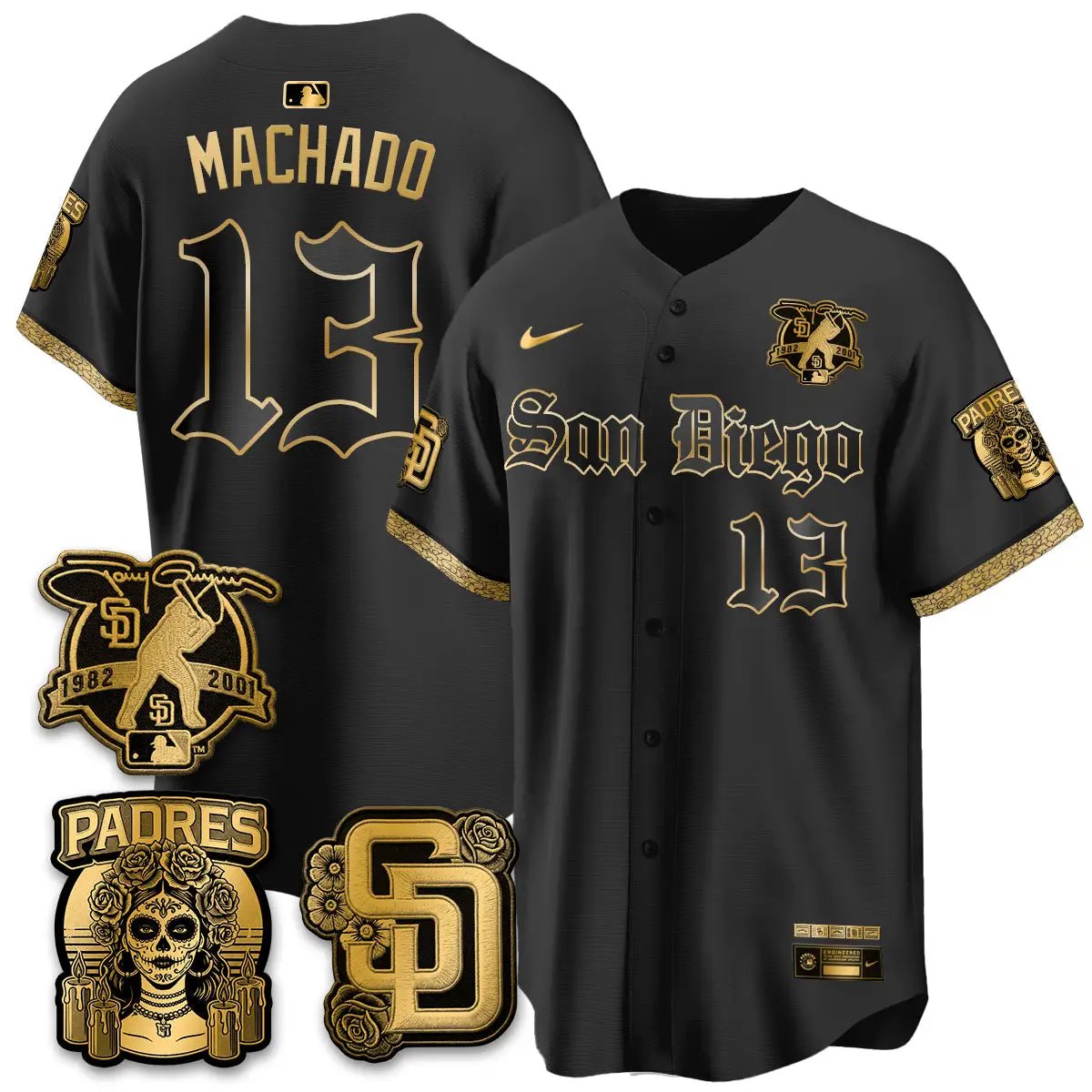 SD 2026 City Connect x Tony Gwynn Patch Vapor Premier Limited Jersey - All Stitched - V2 by San Diego Padres