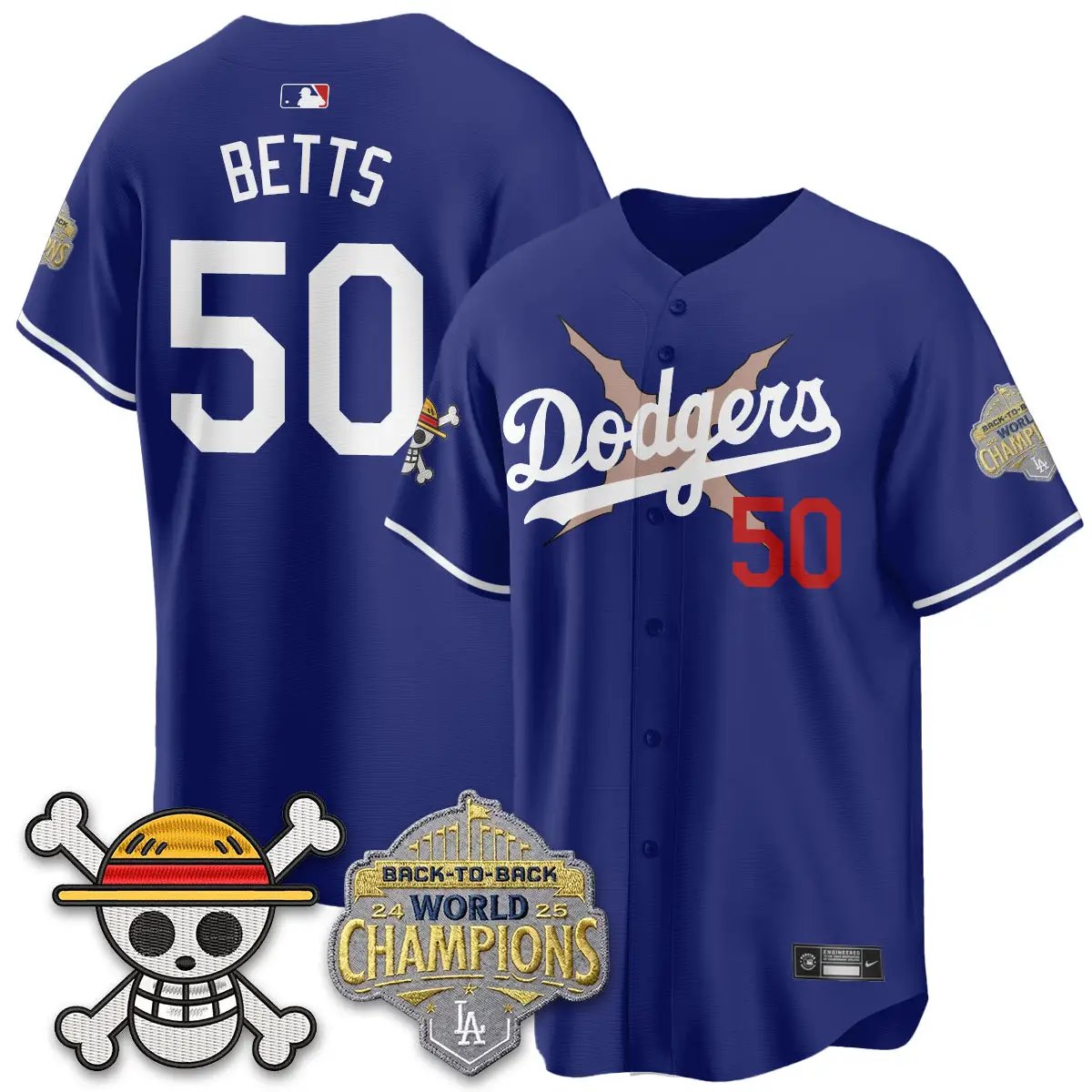 LAD x OP Vapor Jersey -All Stitched V2 by Los Angeles Dodgers
