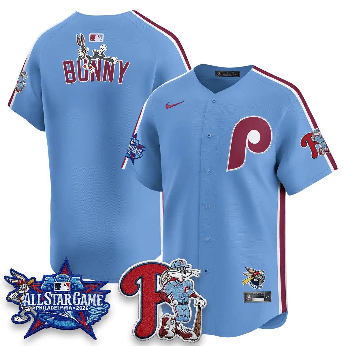 Philadelphia Phillies x Bunny Vapor Premier Limited Jersey - Stitched by Philadelphia Phillies
