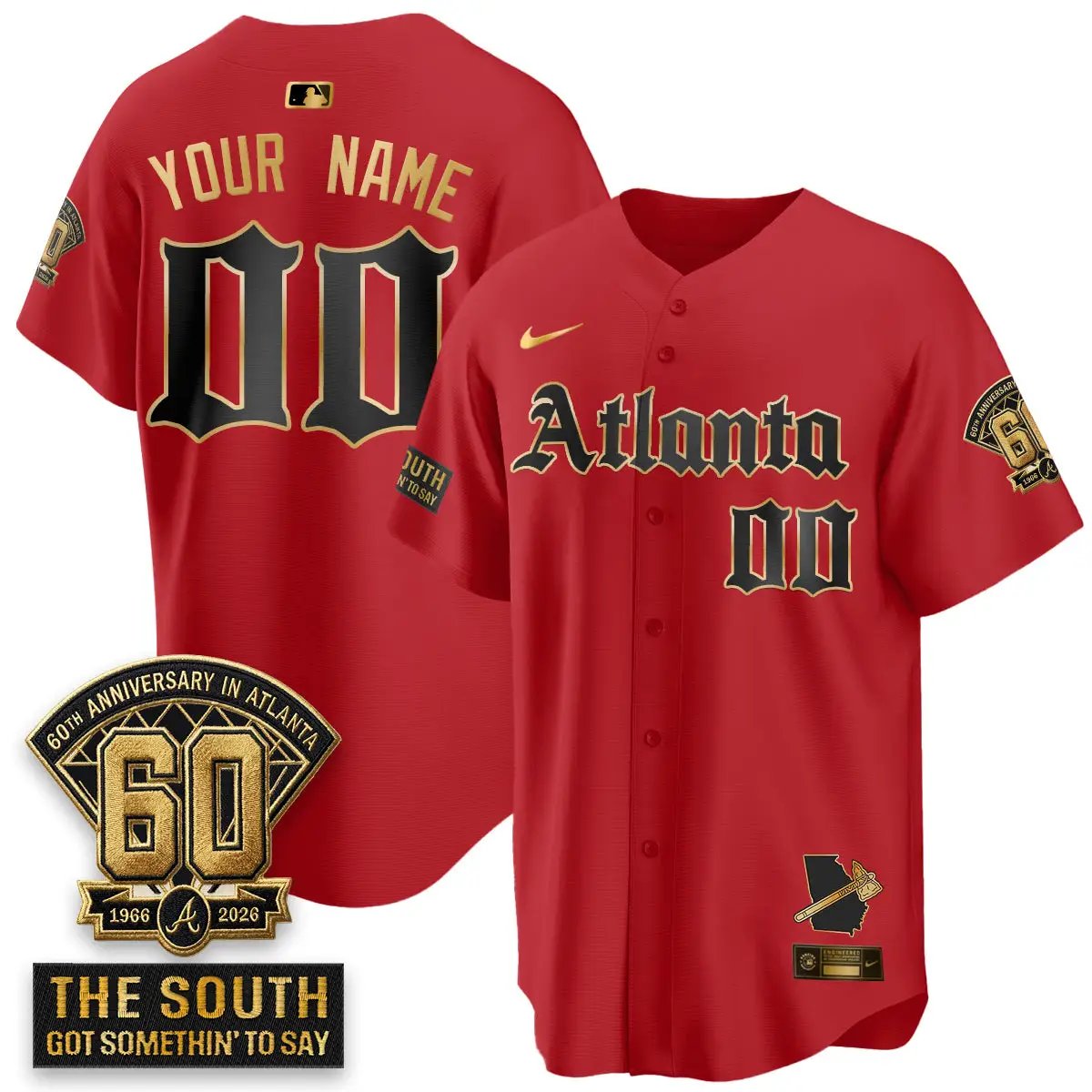 ATL 2026 Gothic Edition Vapor Limited Custom Jersey - All Stitched V2 by Atlanta Braves