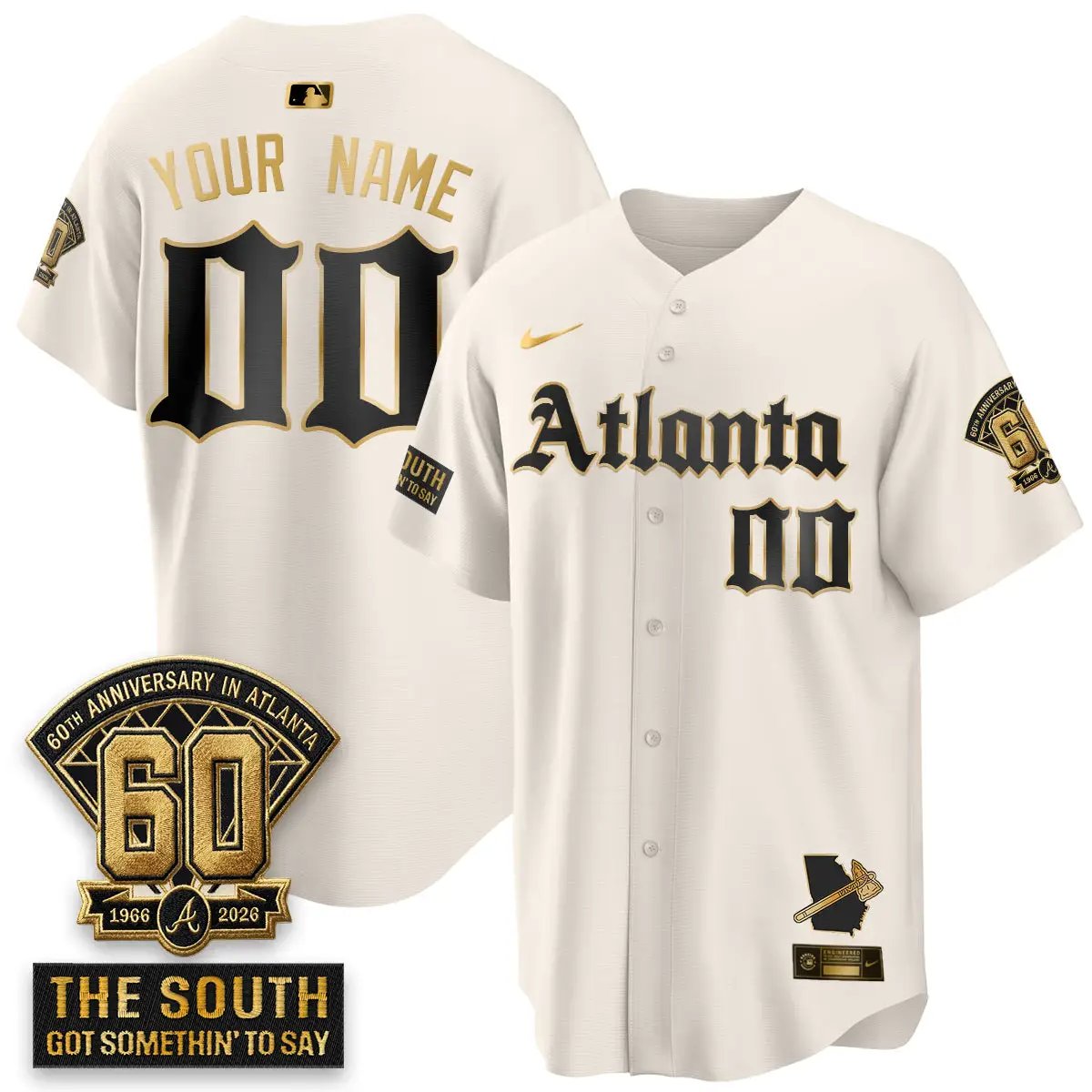 ATL 2026 Gothic Edition Vapor Limited Custom Jersey - All Stitched V2 by Atlanta Braves