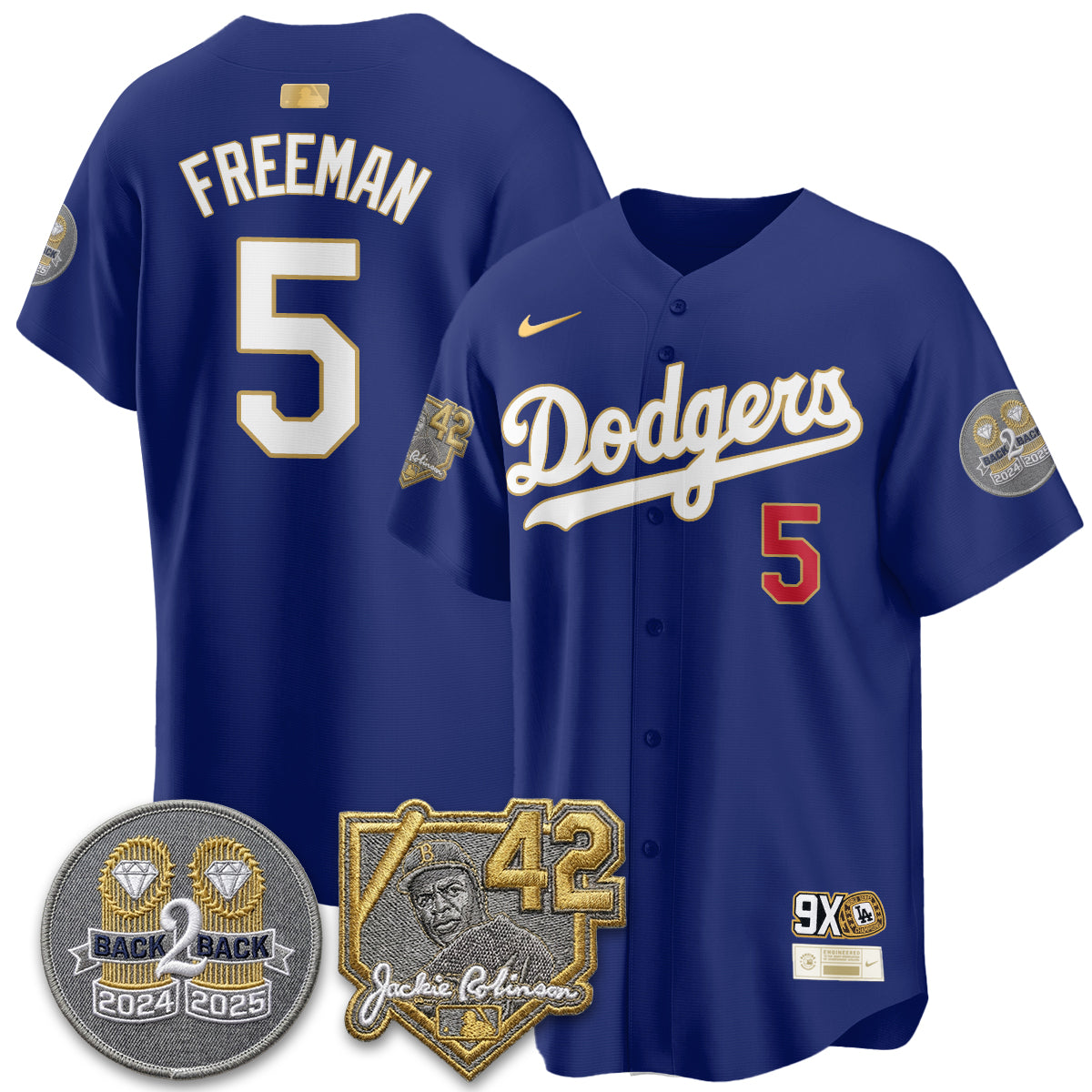 Los Angeles Dodgers - 2026 Jackie Robinson Day Vapor Limited Jersey - All Stitched by Los Angeles Dodgers