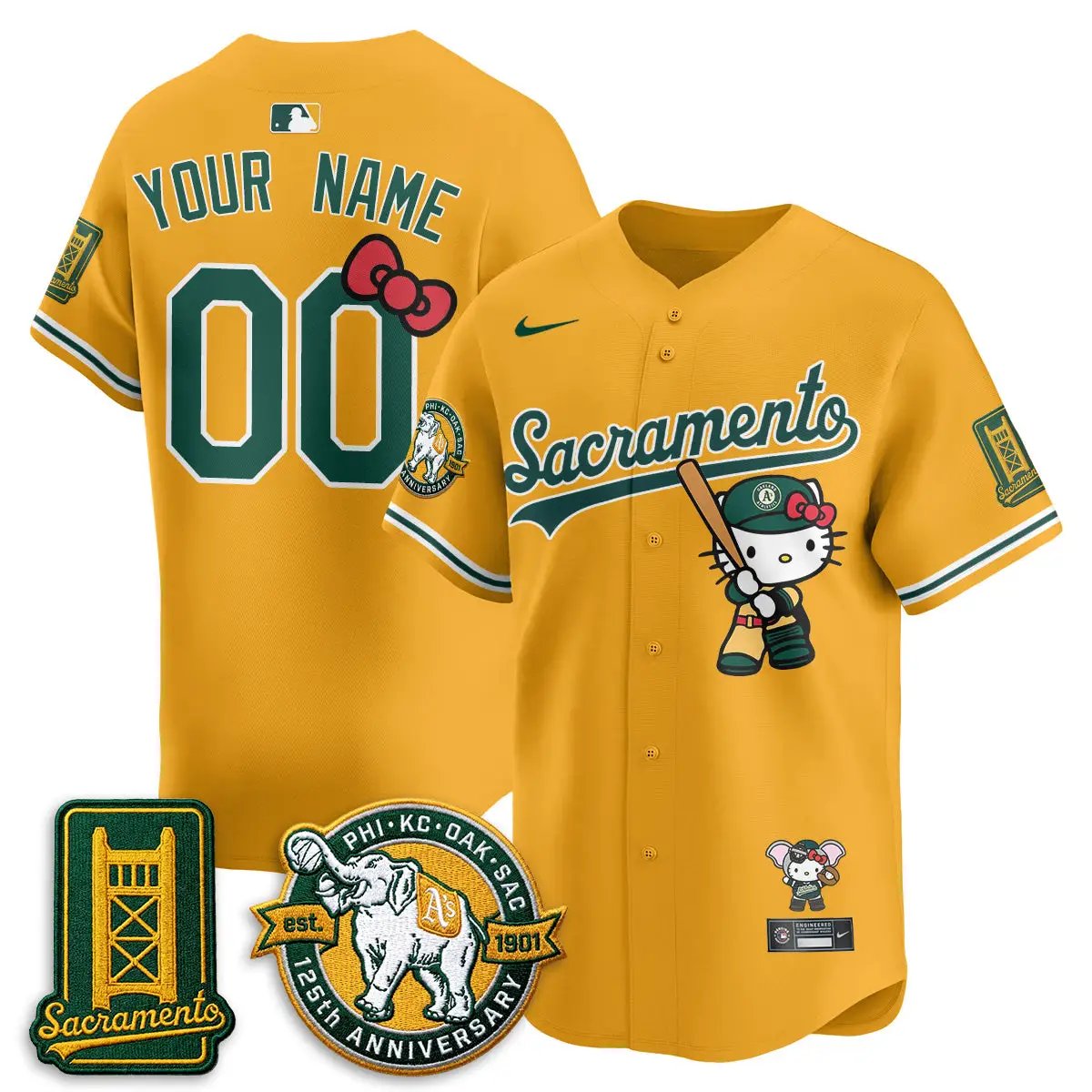 Oakland Athletics x Meow KT 2026 Vapor Limited Custom Jersey - Stitched by Oakland Athletics