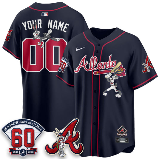 ATL x Bunny Vapor Premier Limited Custom Jersey - Stitched by Atlanta Braves