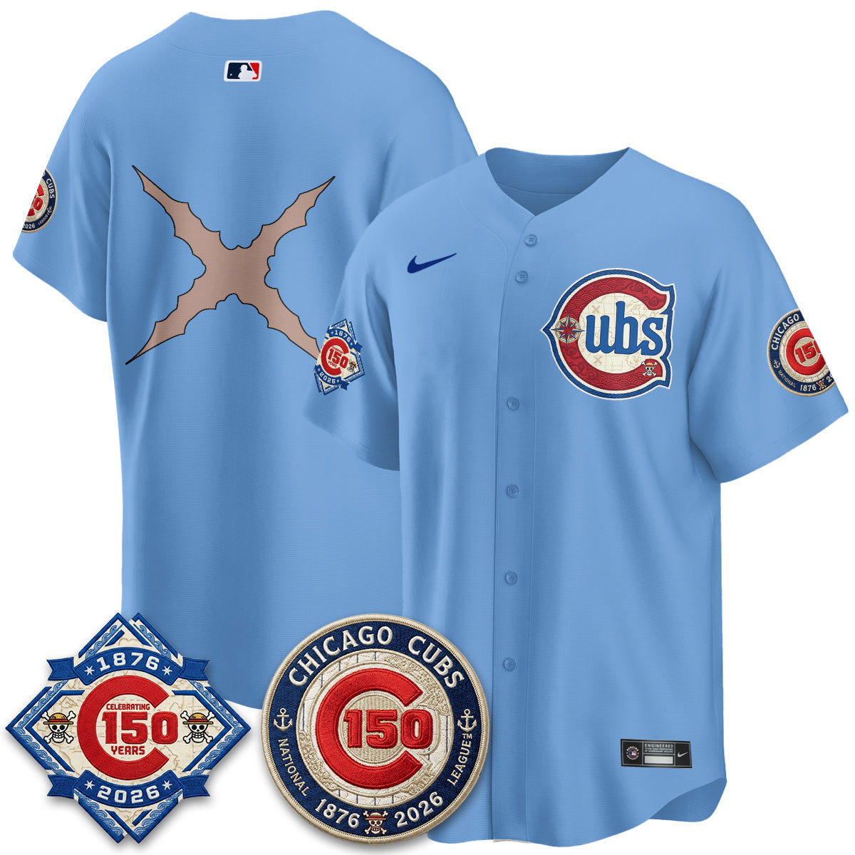 CHC x Japanese Cartoon Limited Jersey - Stitched by Chicago Cubs