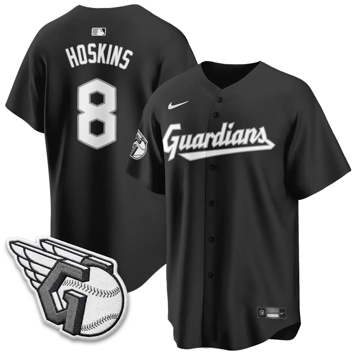 CLE 2026 Black Out Style Limited Vapor Jersey - All Stitched by Cleveland Guardians