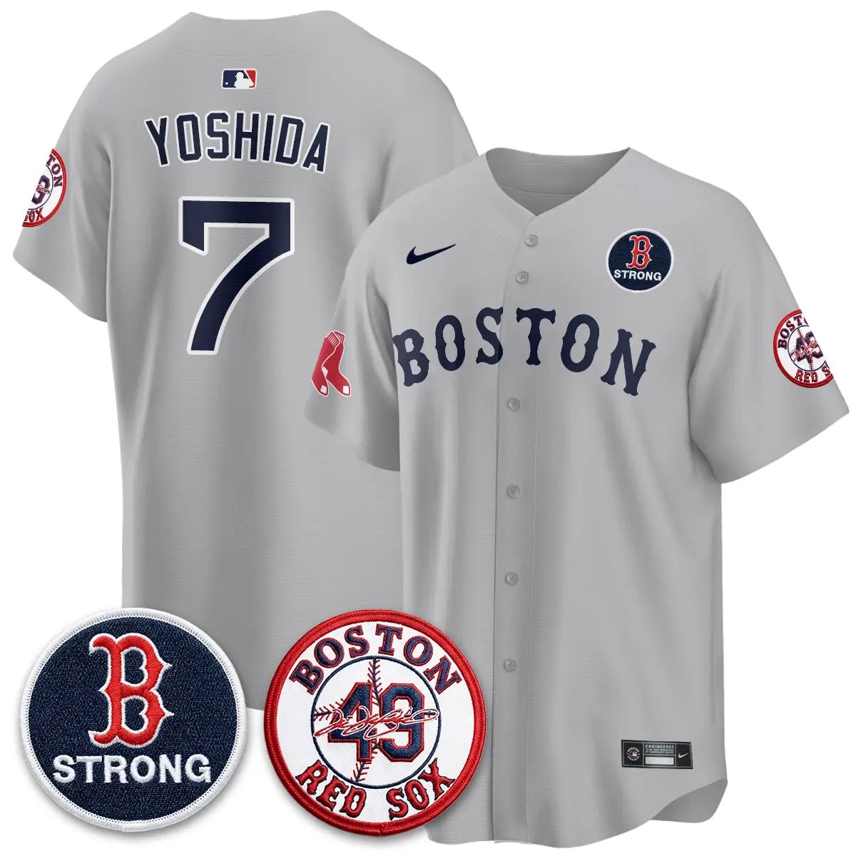 BOS Tim Wakefield Memorial Patch Vaper Premier Limited Jersey - All Stitched V2 by Boston Red Sox