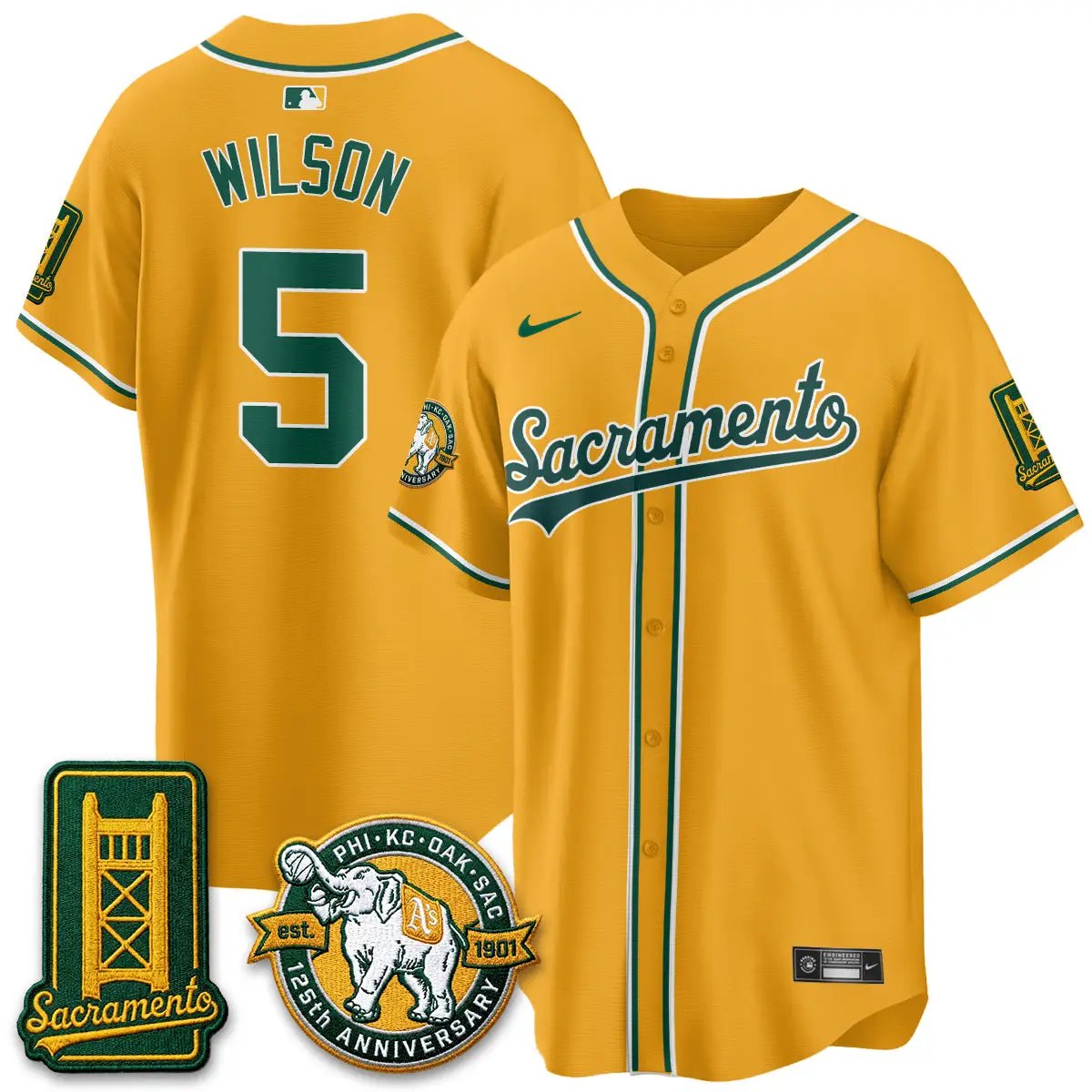 Oakland Athletics 2026 Black Out Style - Celebrating 125 Years - Limited Vapor Jersey - All Stitched by Oakland Athletics
