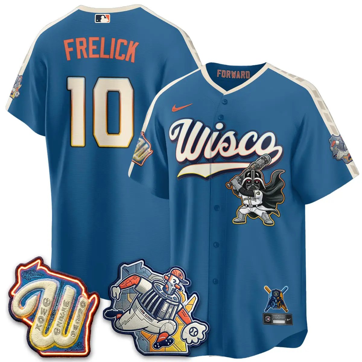 MIL x SW Limited Jersey - Stitched by Milwaukee Brewers