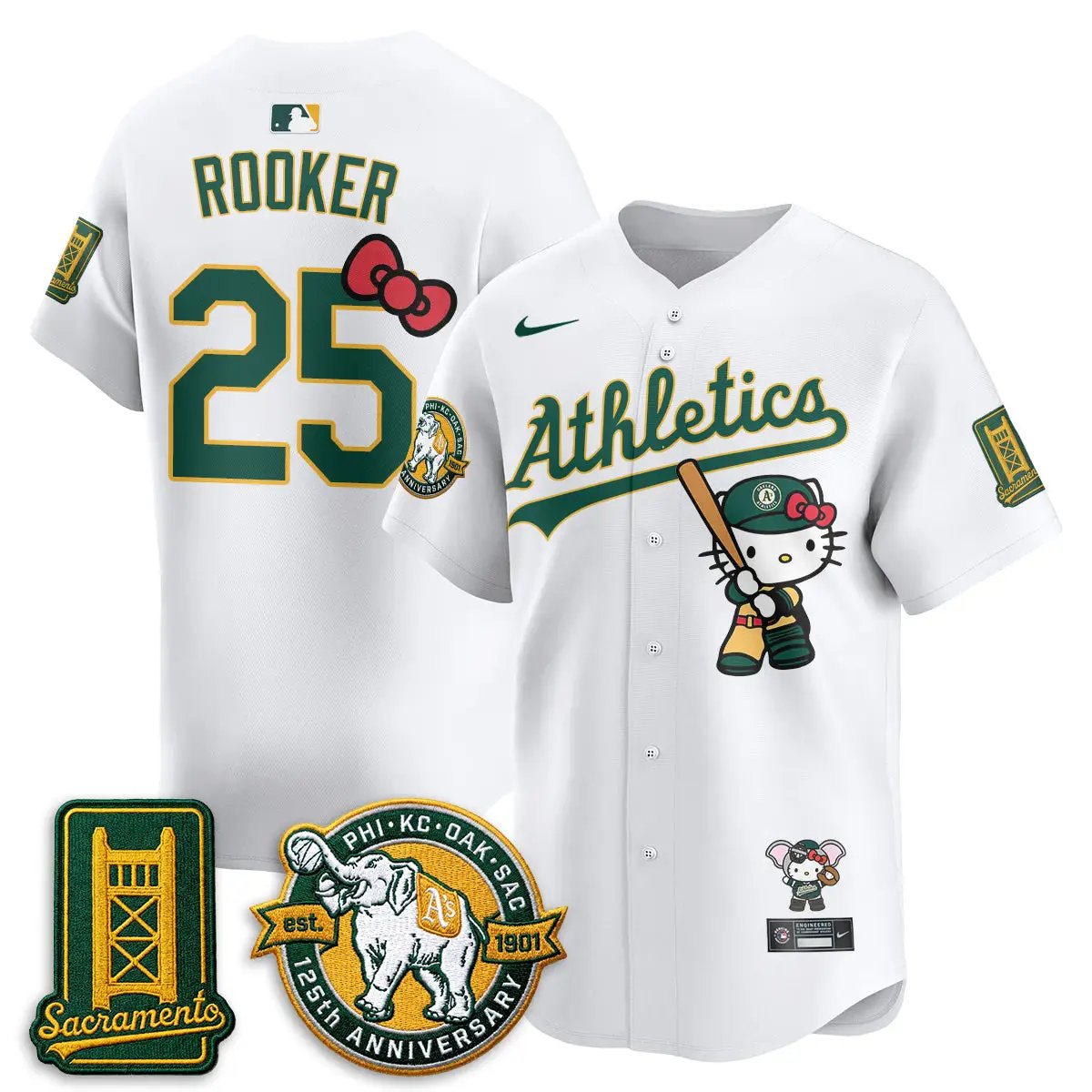 Oakland Athletics x Meow KT 2026 Vapor Limited Jersey - Stitched by Oakland Athletics