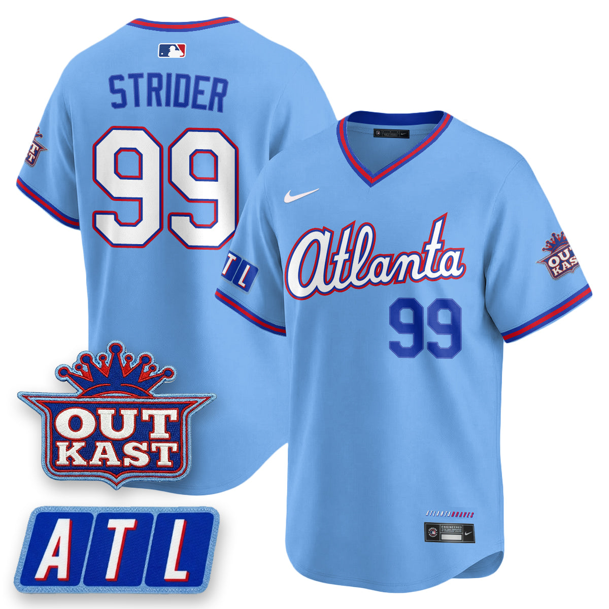 ATL 2026 City Connect x Outkast Patch Vapor Limited Jersey - All Stitched by Atlanta Braves