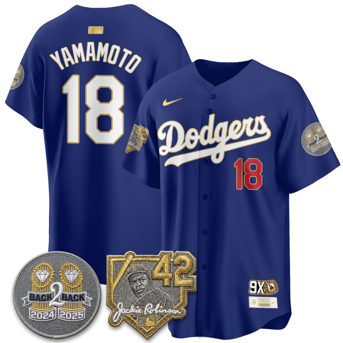 Los Angeles Dodgers - 2026 Jackie Robinson Day Vapor Limited Jersey - All Stitched by Los Angeles Dodgers