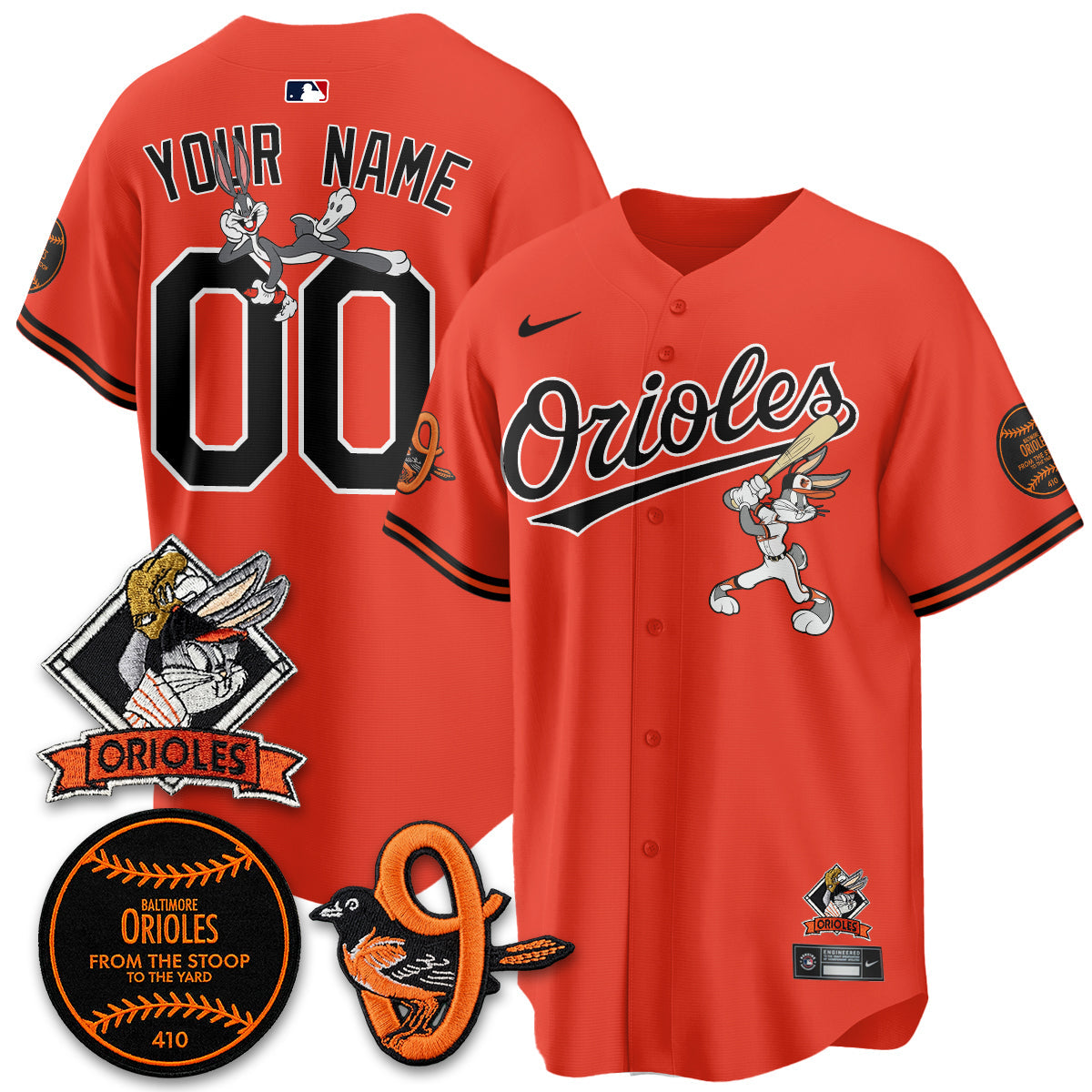 BAL x Bunny Vapor Premier Limited Custom Jersey - Stitched by Baltimore Orioles