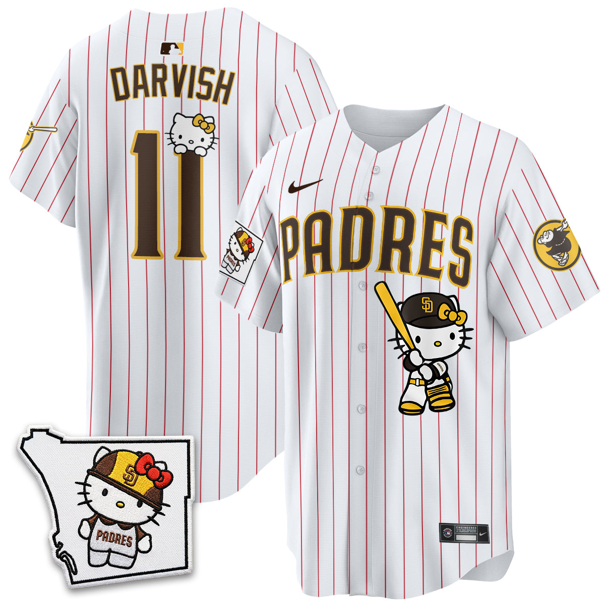 San Diego Padres x Meow KT Vapor Limited Jersey - All Stitched V2 by San Diego Padres
