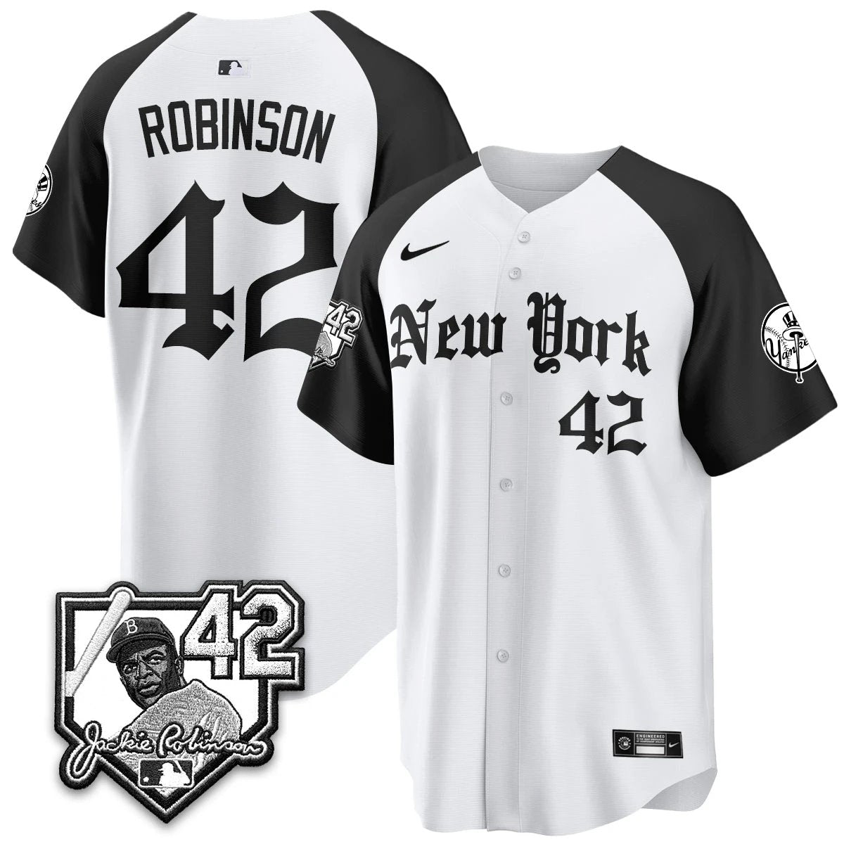 NYY 2026 Jackie Robinson Day Gothic Vapor Limited Jersey - All Stitched by New York Yankees