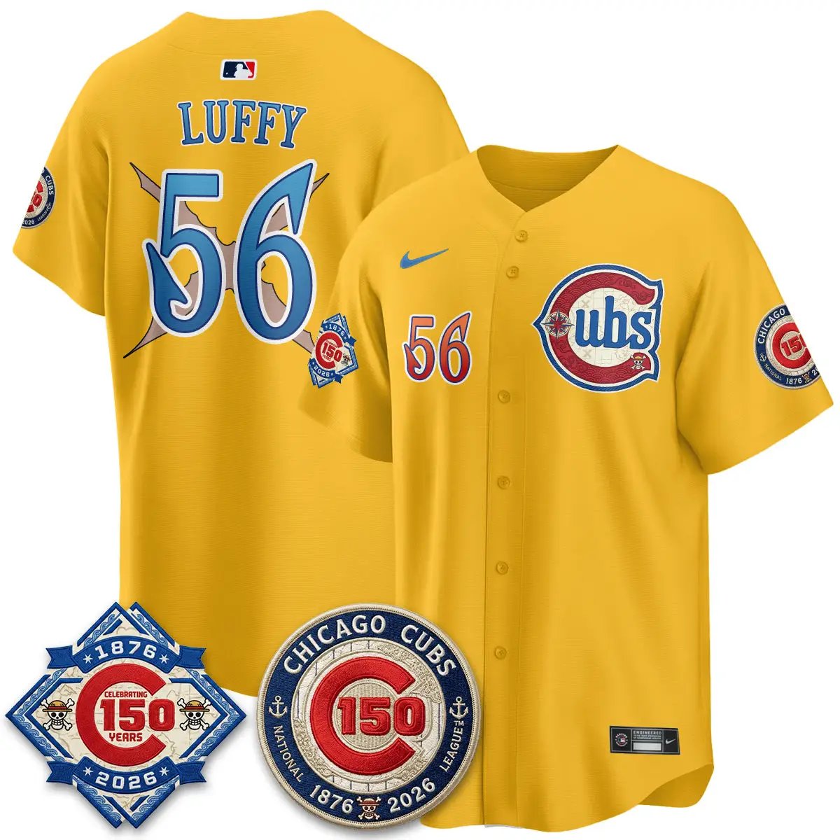 CHC x Japanese Cartoon Limited Jersey - Stitched by Chicago Cubs