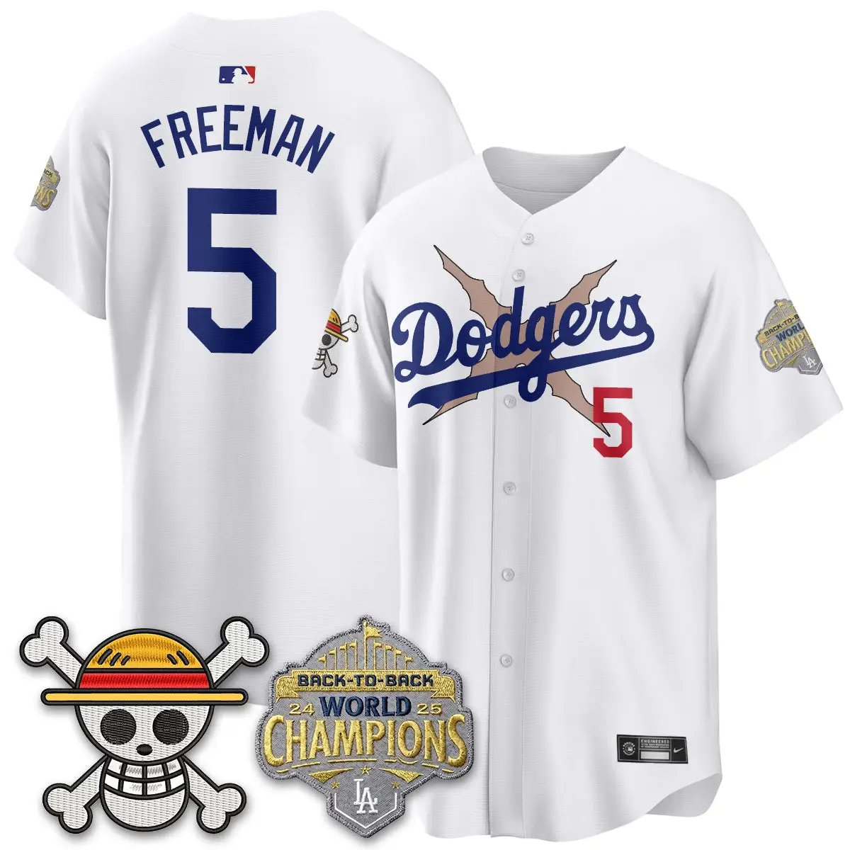 LAD x OP Vapor Jersey -All Stitched V2 by Los Angeles Dodgers