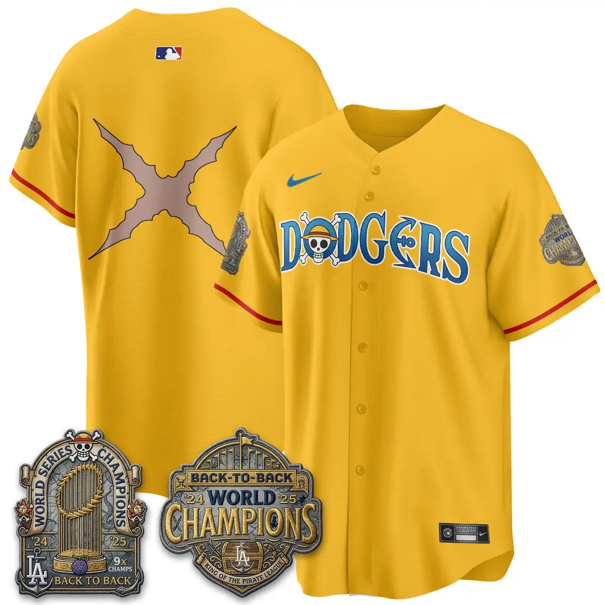 LAD Japanese Cartoon Vapor Limited Jersey - Stitched by Los Angeles Dodgers