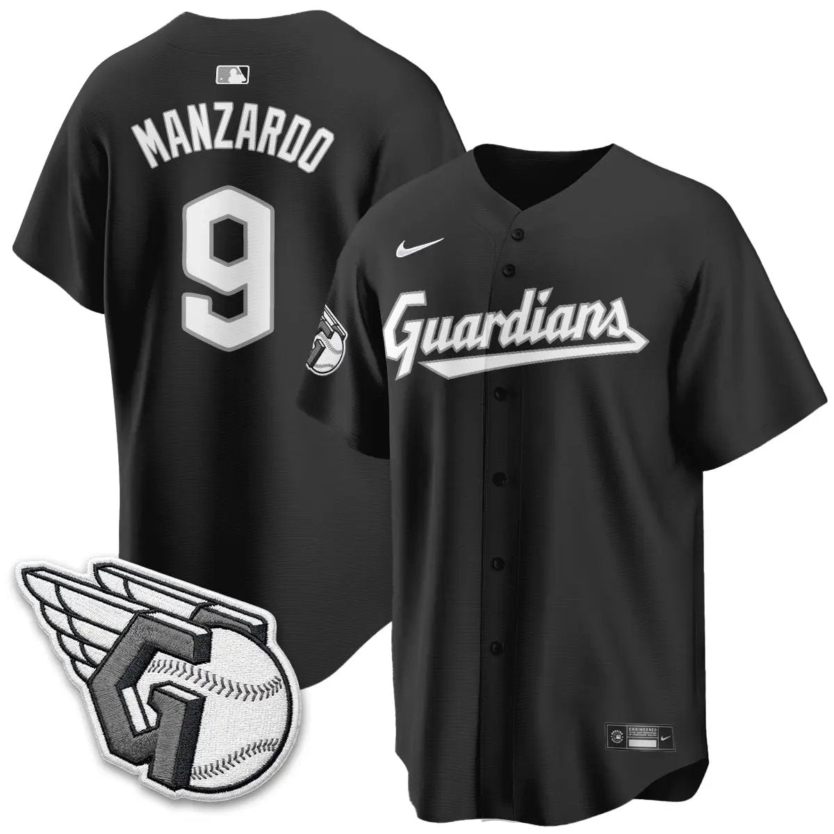 CLE 2026 Black Out Style Limited Vapor Jersey - All Stitched by Cleveland Guardians