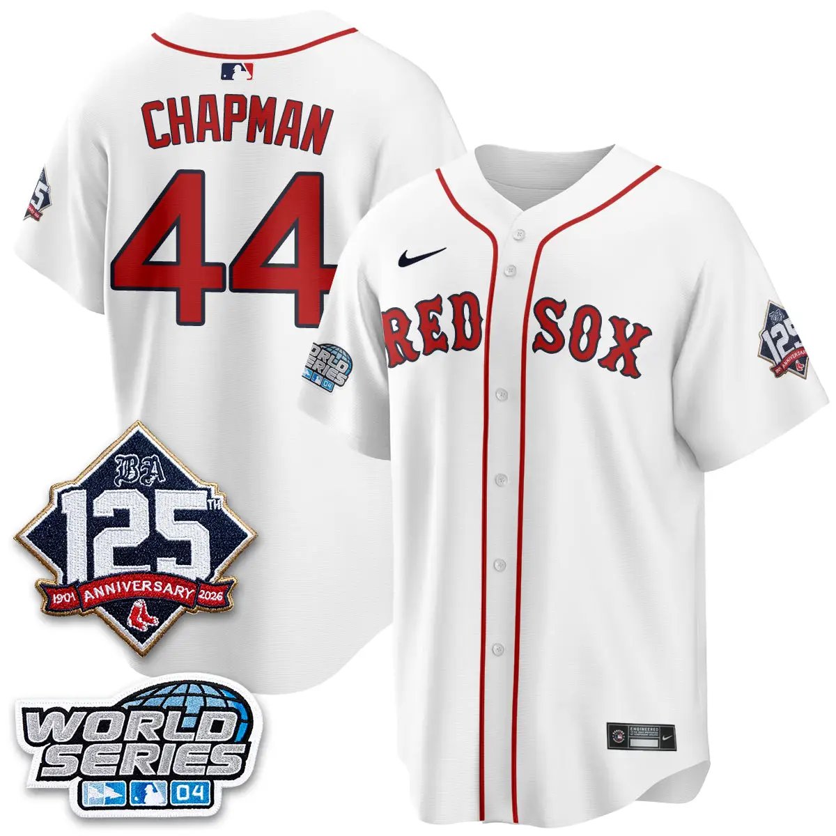 BOS Throwback 2004 Vapor Jersey - Stitched by Boston Red Sox